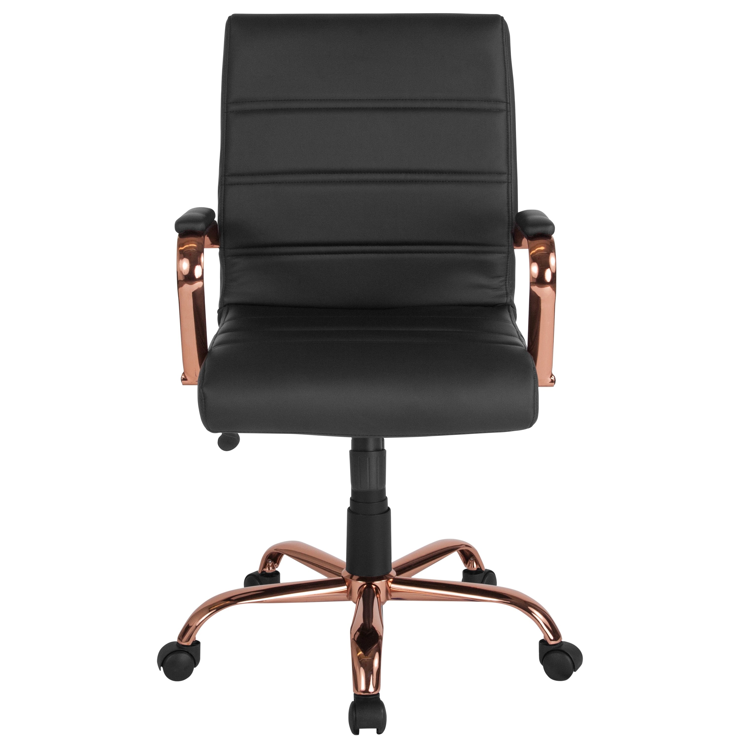 black and rose gold desk chair