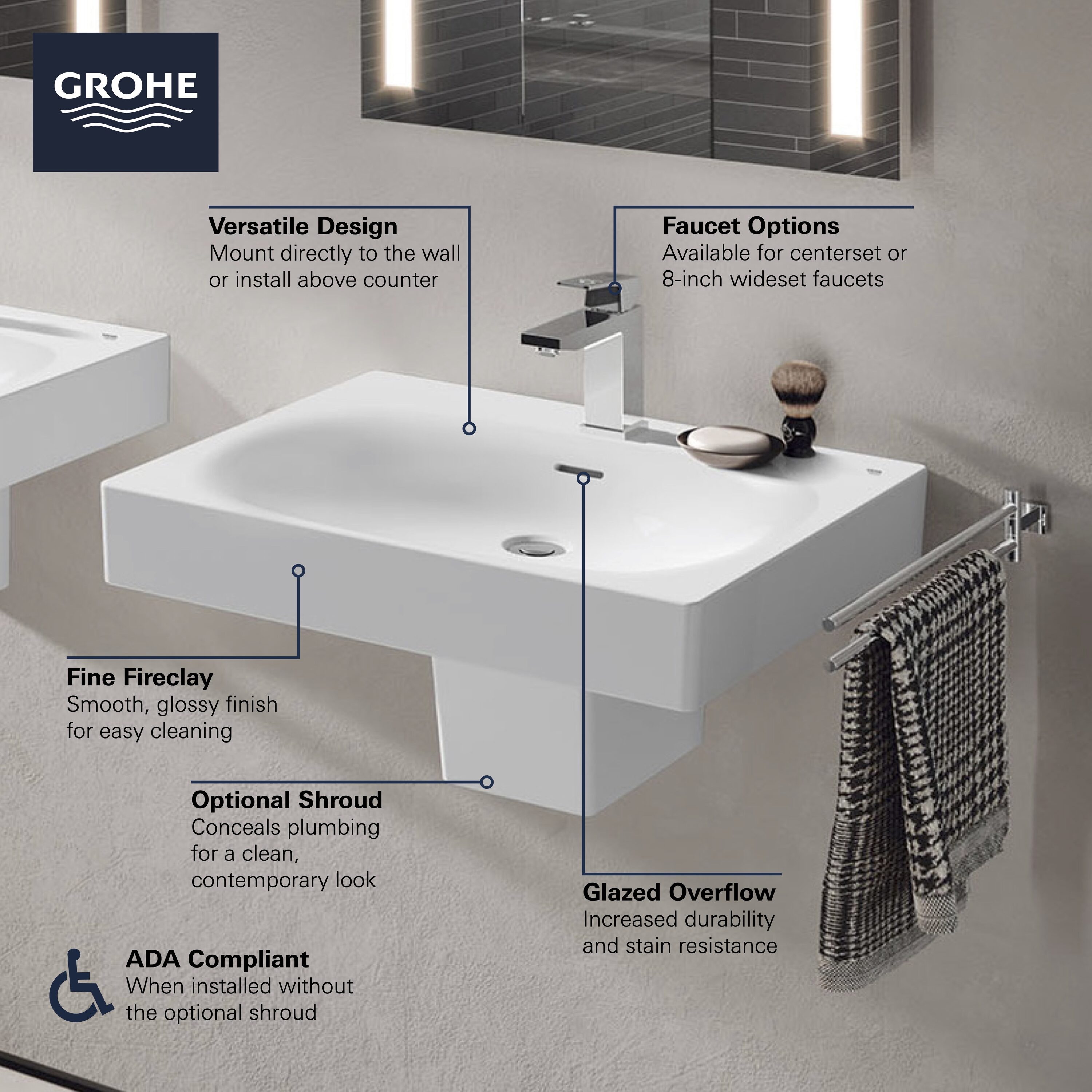 GROHE 39655000 Bath-Sink - View #5