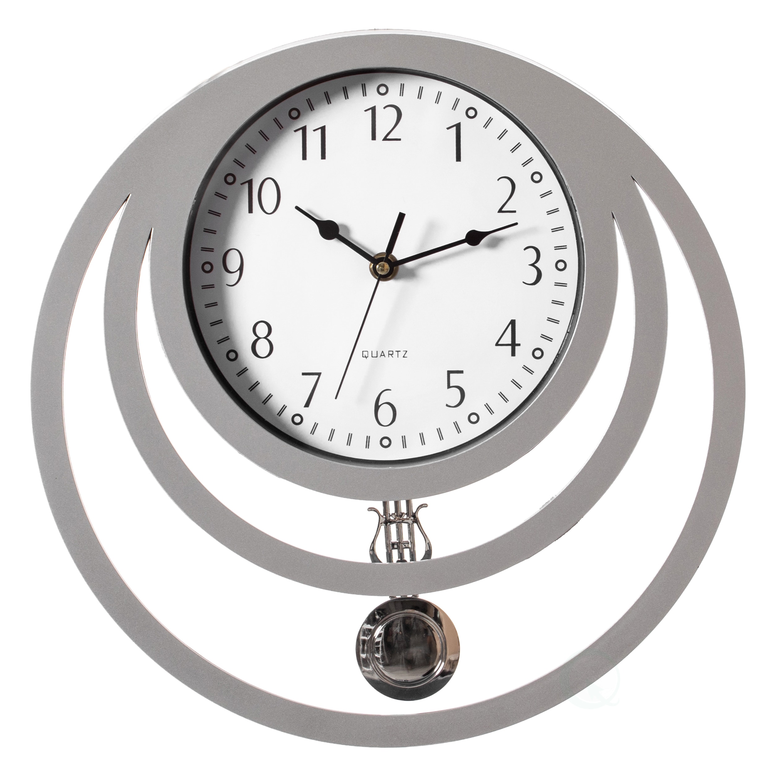 Clockswise QI004147.WT Analog Round Wall Modern
