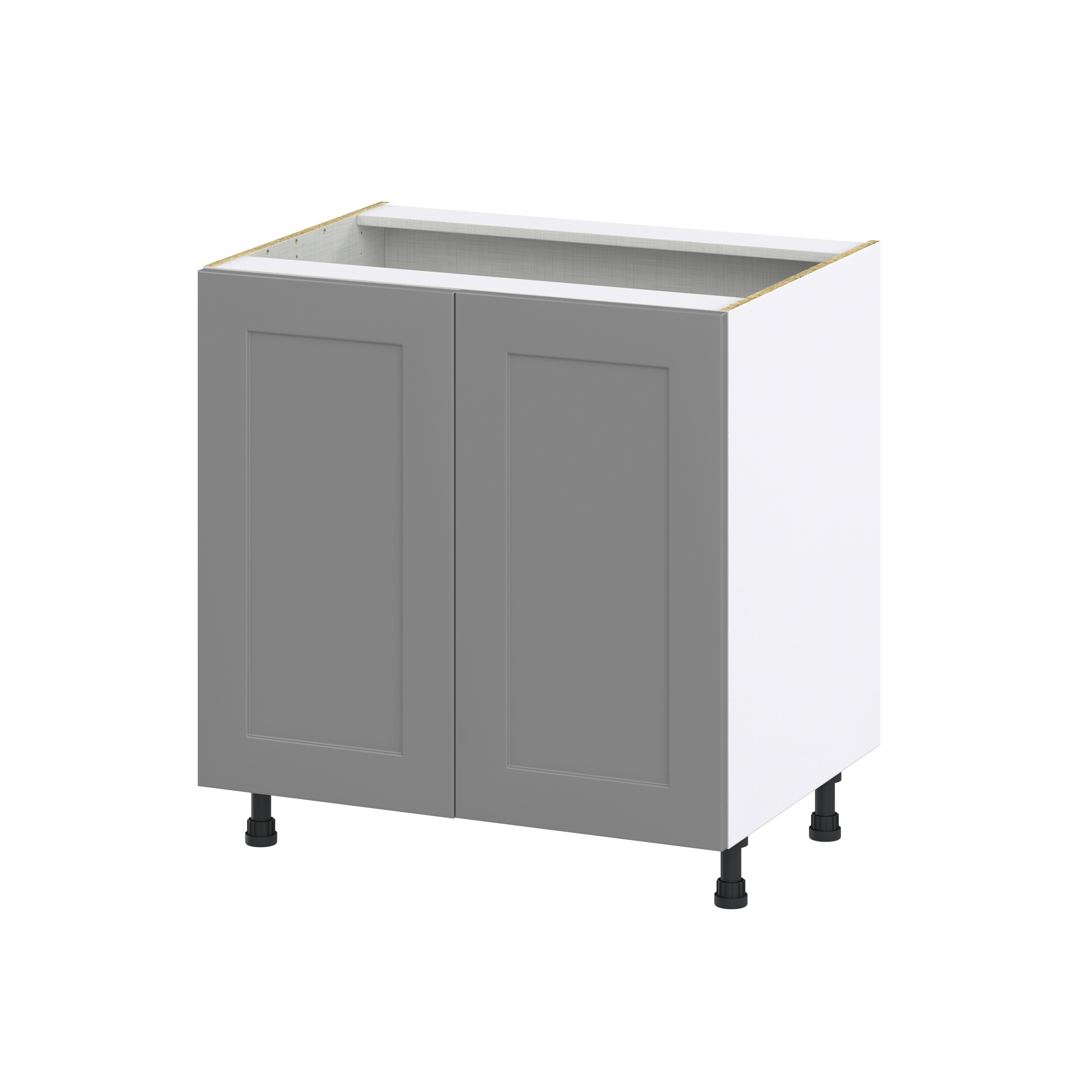Hugo&Borg DSB33FH-BM Beaumont 33-in W x 34.5-in H x 24-in D Slate Gray Base Fully assembled Cabinet (Recessed Panel Shaker)