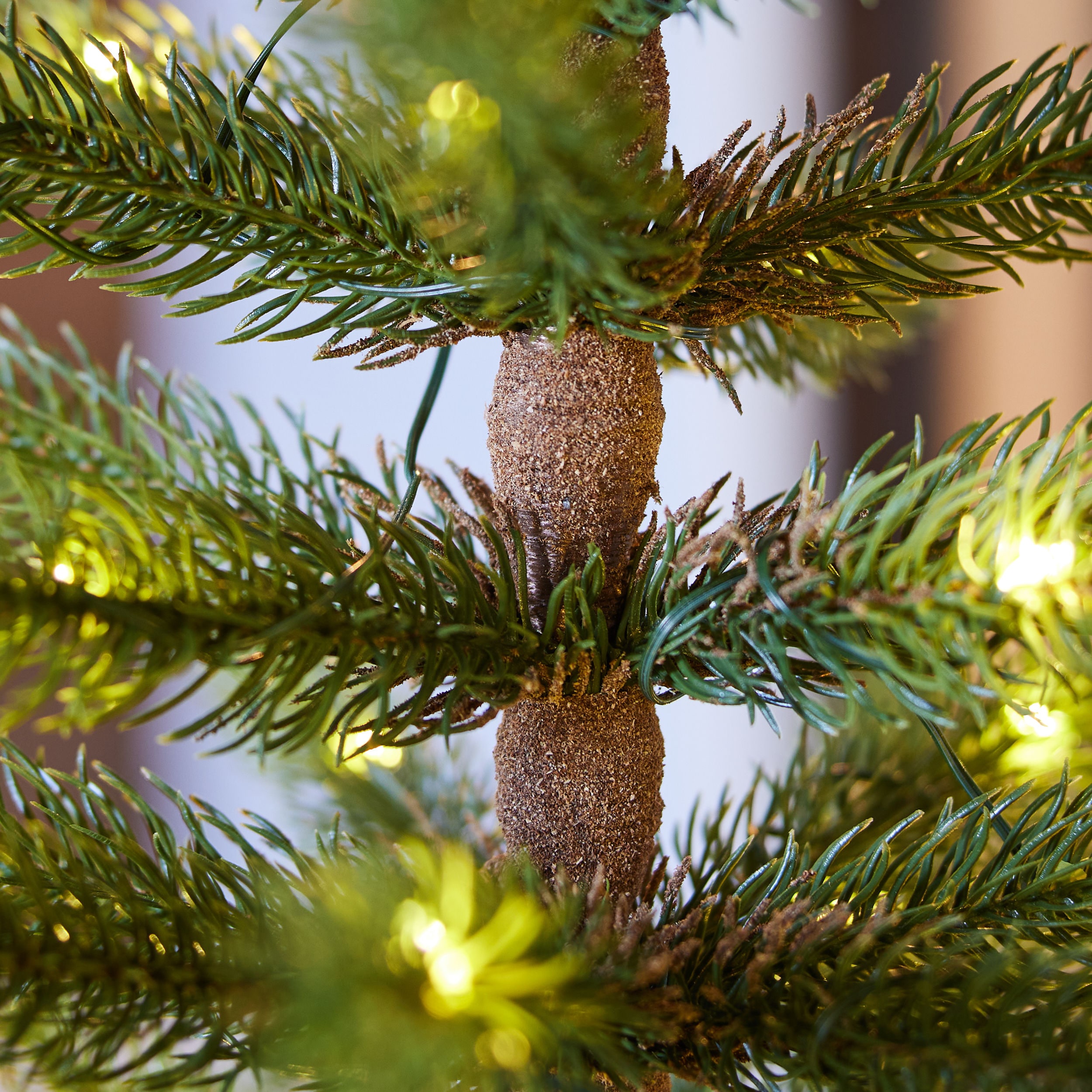 21 FAUX LONG NEEDLE PINE STEM WITH PINECONE - SET OF 3 Christmas  Decorations by Jeremy Rice