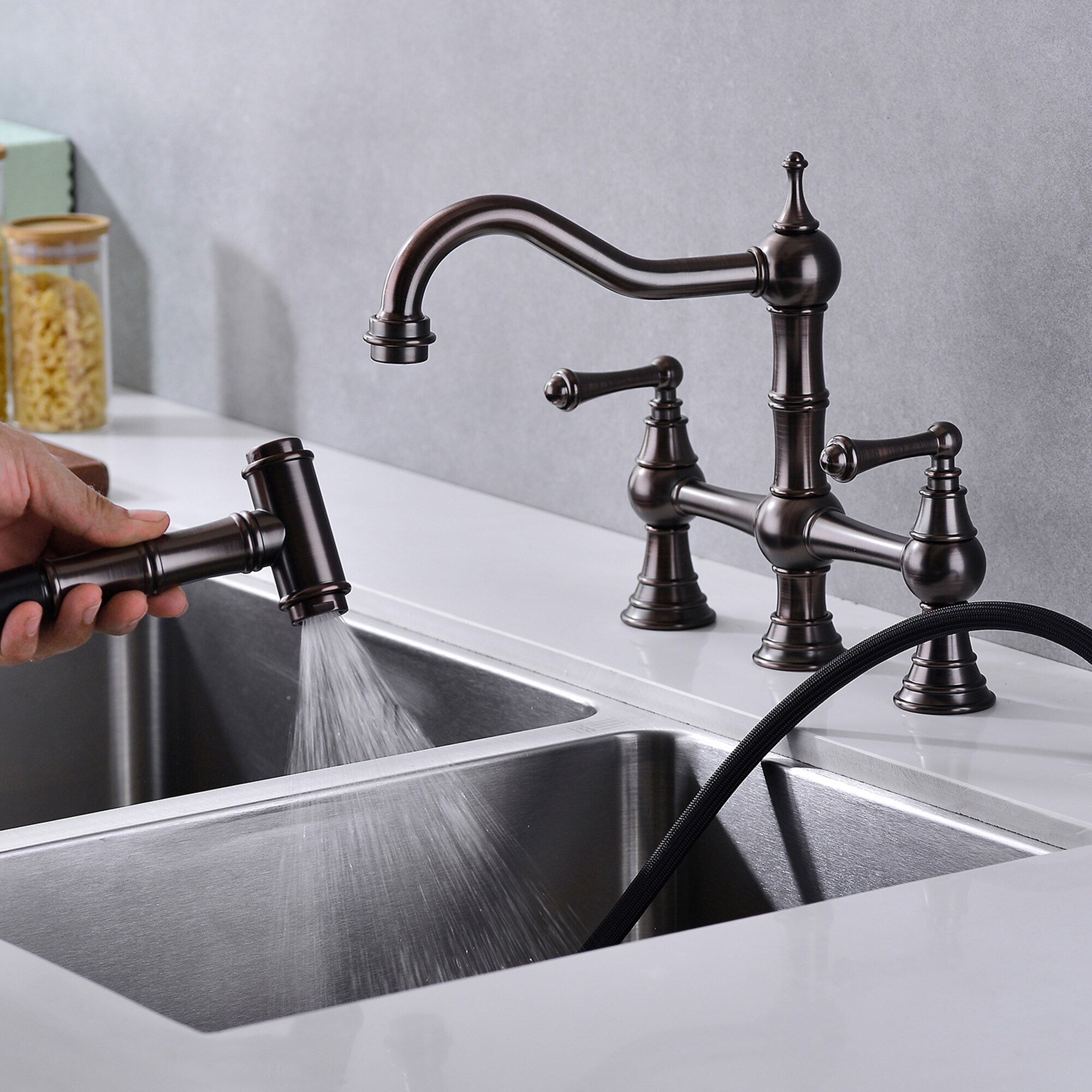 Mondawe MO7006DT-ORB Kitchen-Faucets - View #3
