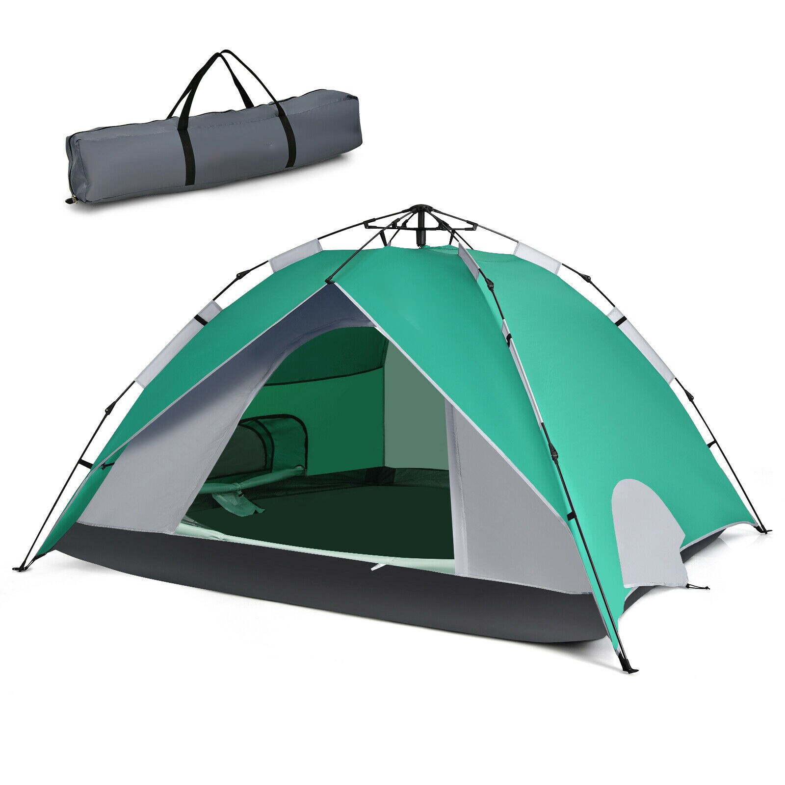 WELLFOR Pop-up Camping Tent CAJ11624GN at Lowes.com