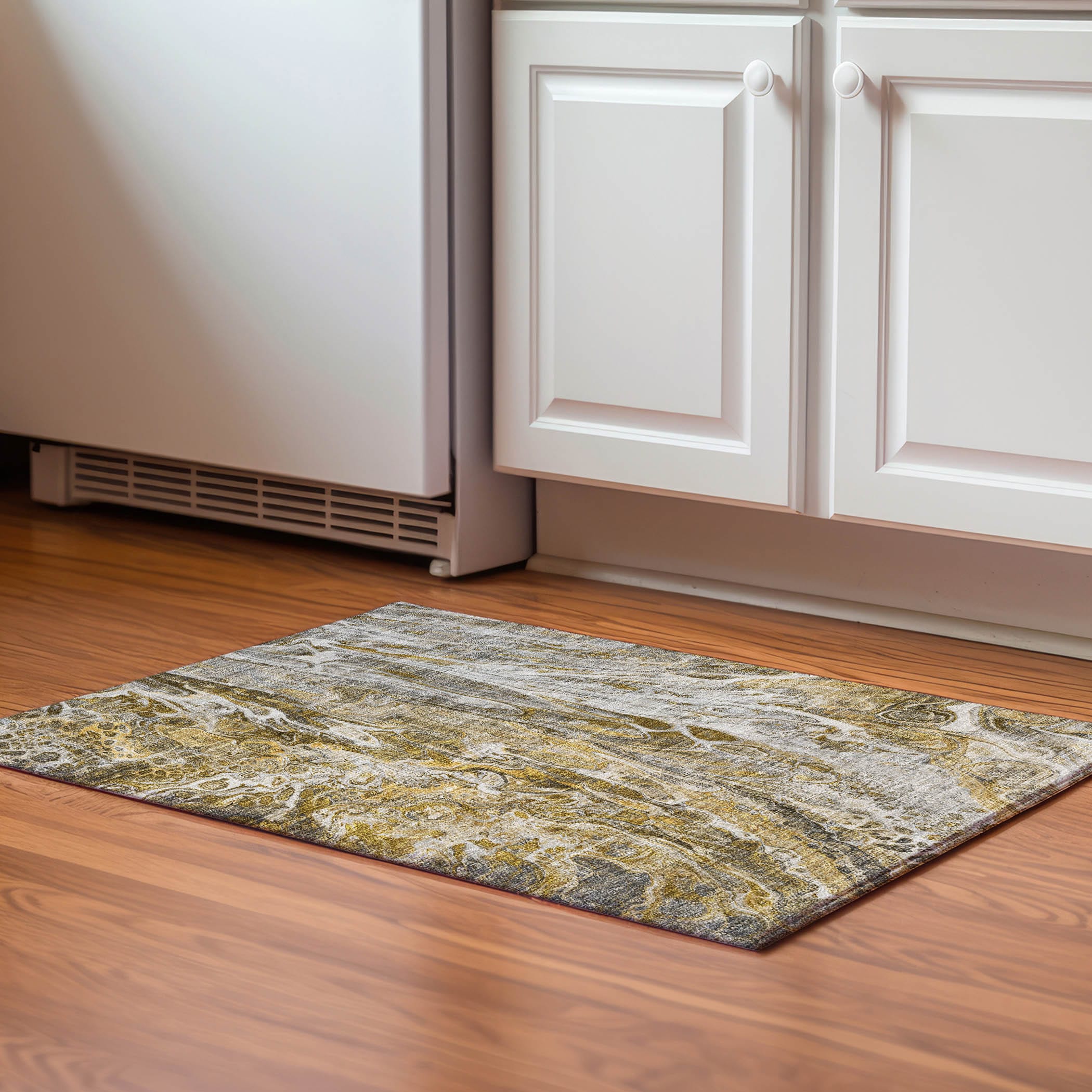 Addison Rugs AMF602BR20X30 Mayfield AMF602BR 2 x 3 (ft) Loomed Polyester Brown Rectangular Indoor Geometric Machine washable Area rug