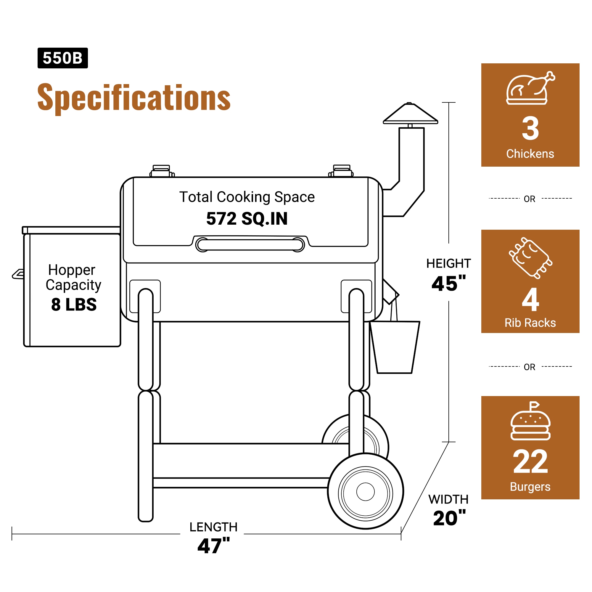 Z GRILLS ZPG-550B Pellet-Grills - View #14