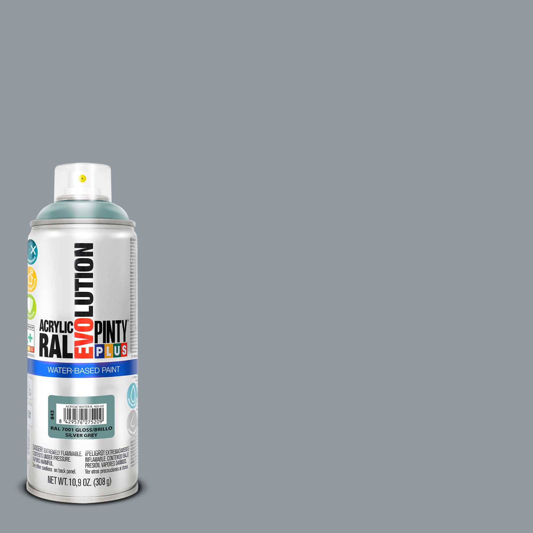 Evolution Acrylic 10.9 oz. Matt Jet Black, Water Base Spray Paint
