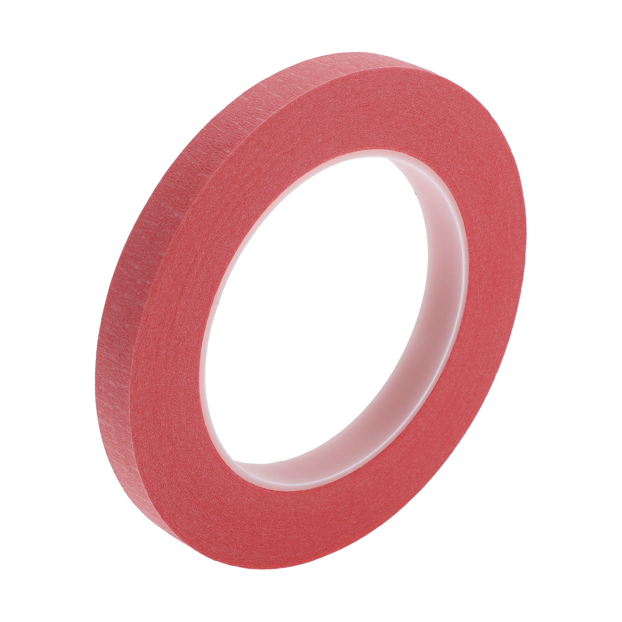 Unique Bargains - Masking Tape 0.5 Inches x 32.8 Yards DIY Car Auto Paint Painters Tape Red 1pc