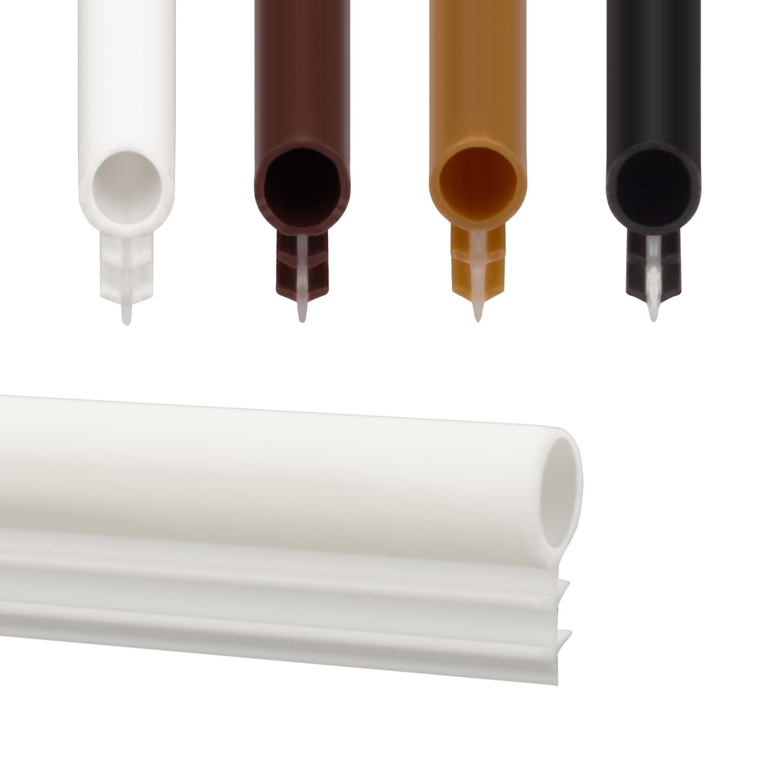 DYRCJ  Window Weatherstrip Seal One quarter Inch Bulb Bubble Kerf Mount Gasket for Doors and Windows Available in Four Colors and Five Length