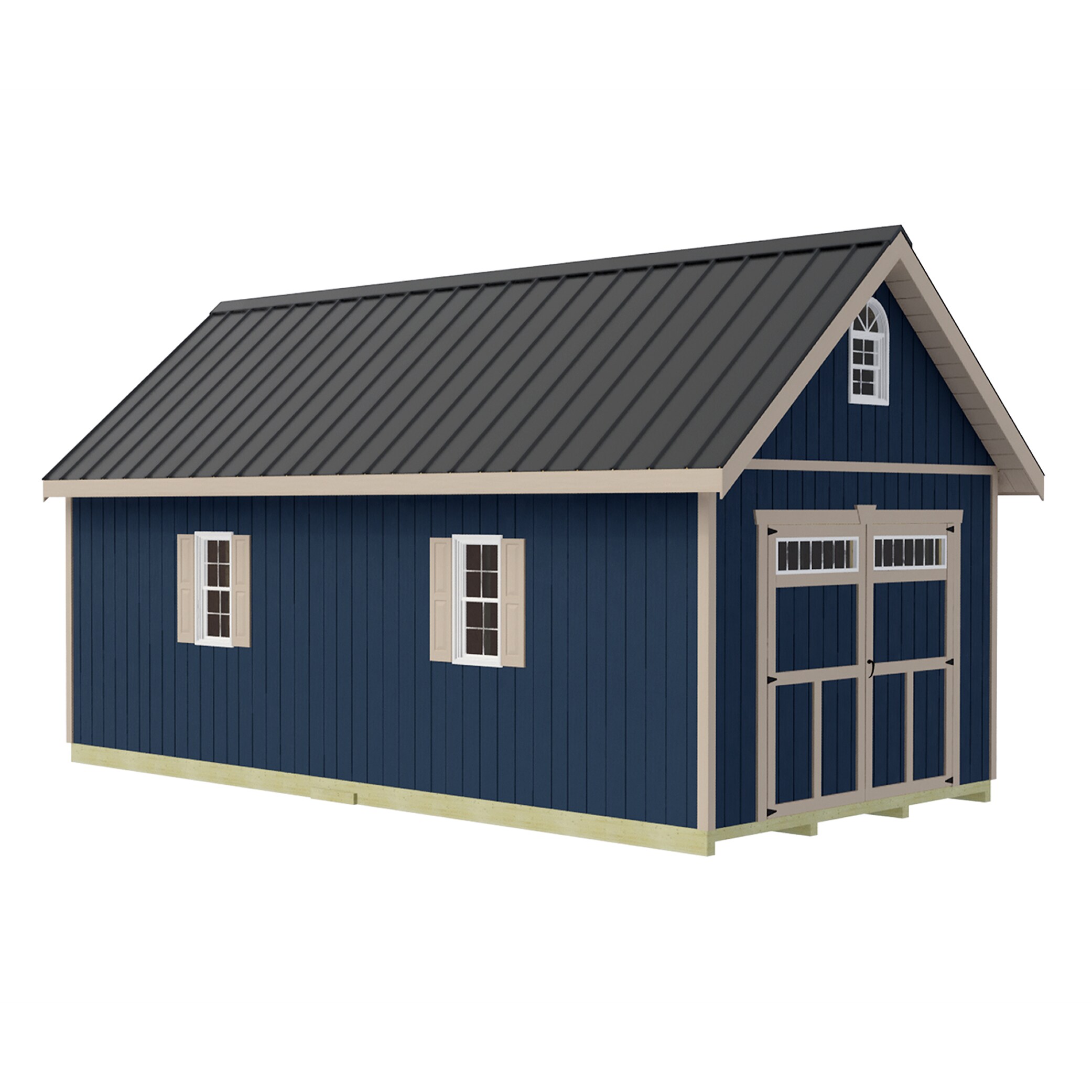 Best Barns Geneva 12-ft x 24-ft Wood Storage Shed (Floor Included) in ...