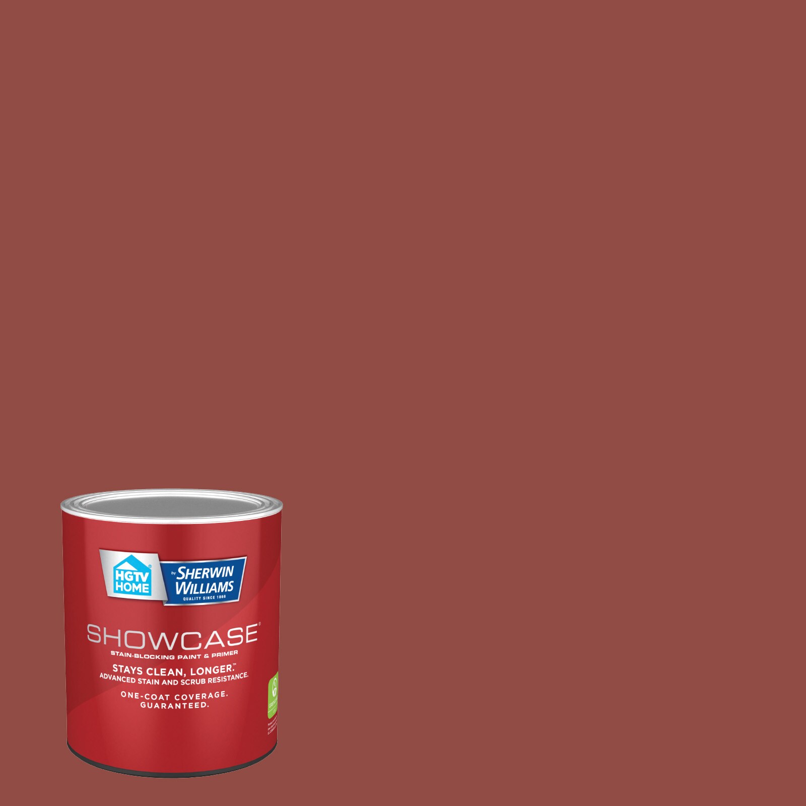 HGTV HOME by Sherwin-Williams 2002-5A-935221 Showcase Eggshell Decadent Red 2002-5A Acrylic Interior Paint Paint + Primer ( 1-quart )