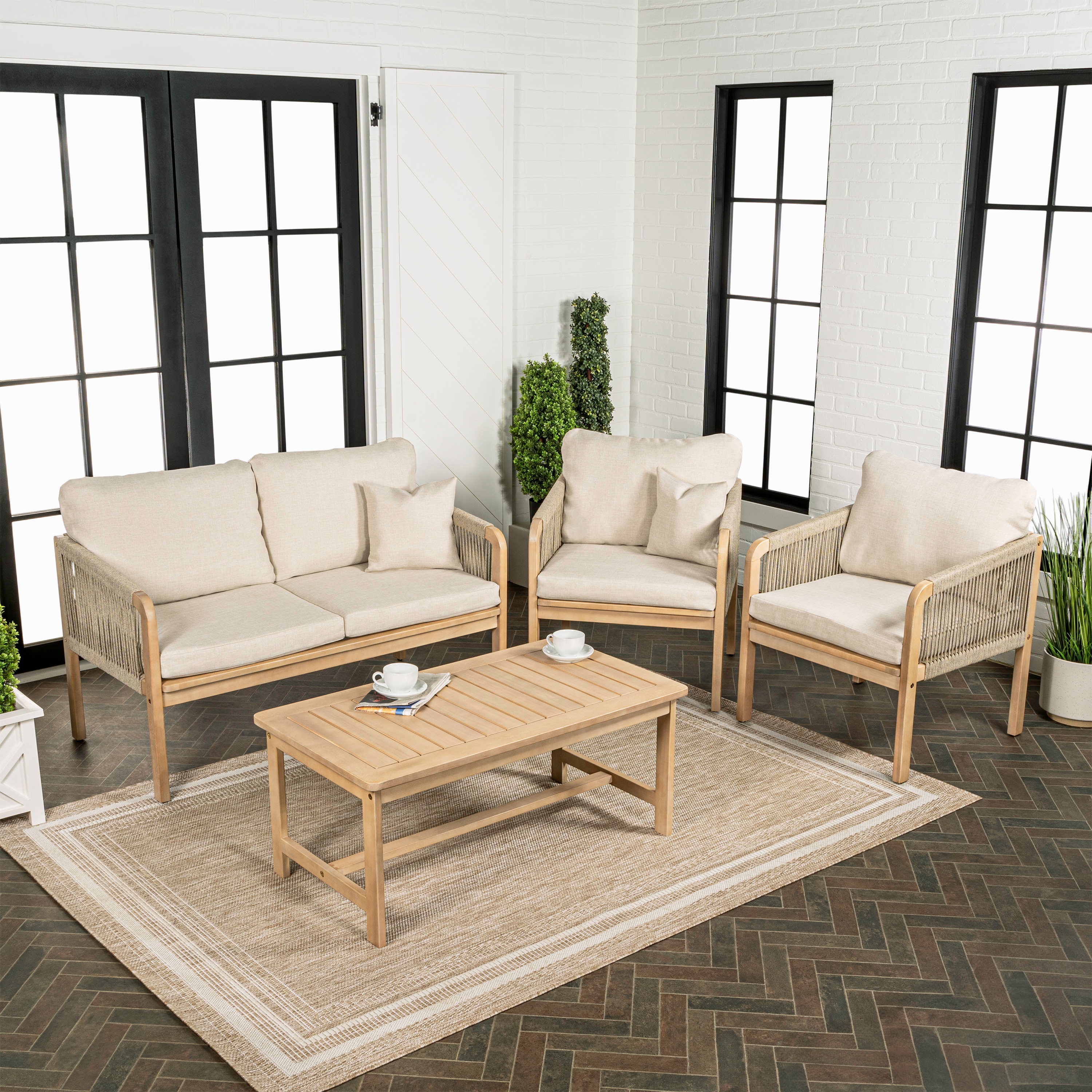 JONATHAN  Y LVG1202A-4SET Patio-Conversation-Sets - View #2
