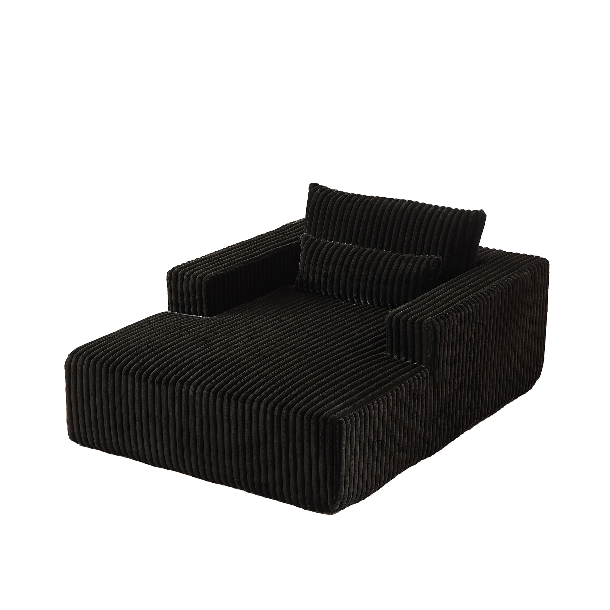 Bybafun YA3700379 55-in Modern Black 1 -seater Reclining Sofa