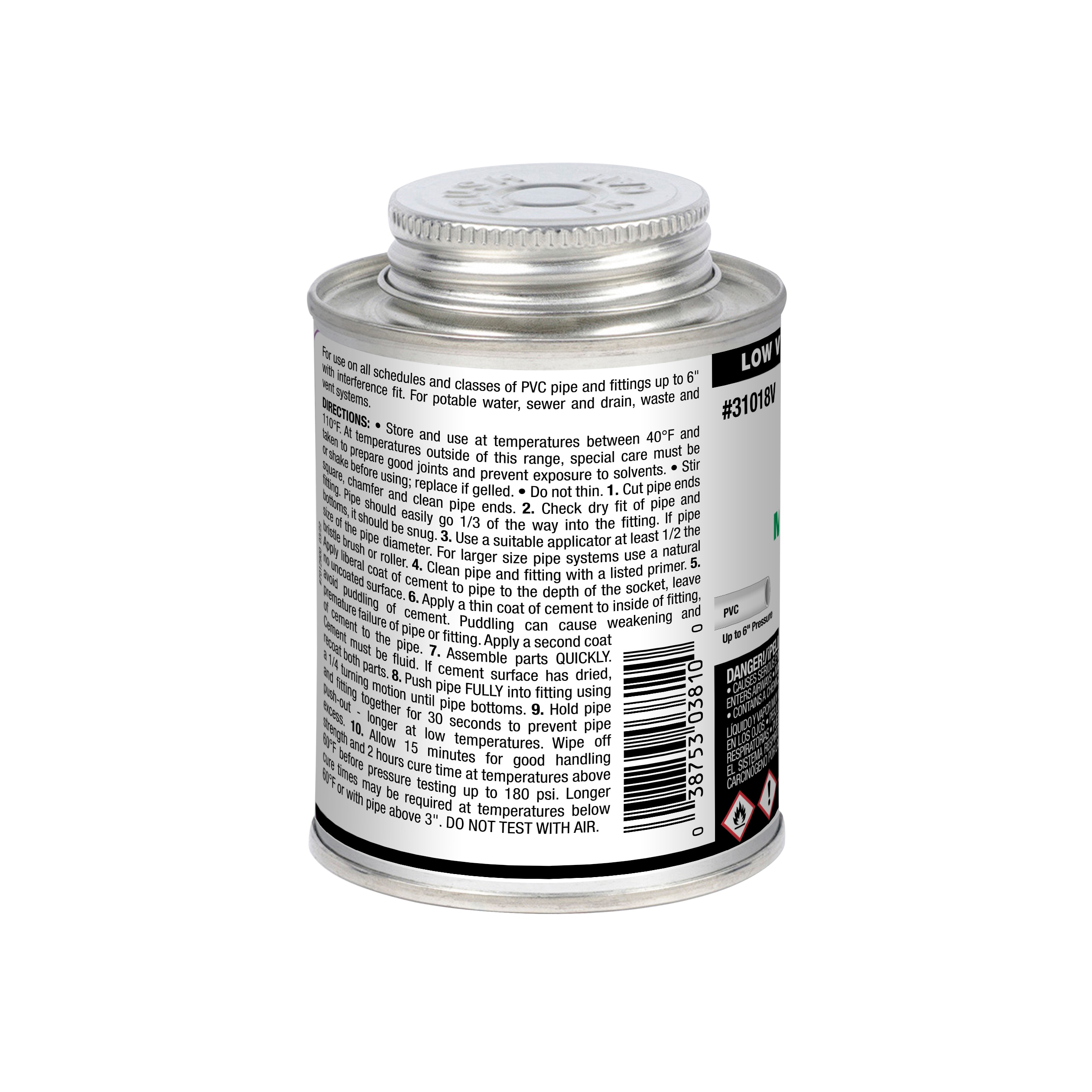 Oatey 31018LV Pipe-Cements-Primers-Cleaners - View #9