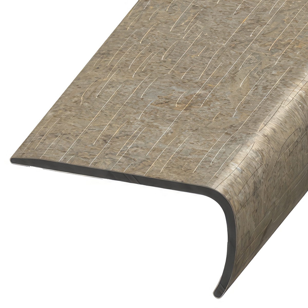 Versatrim VE-116543 Marmoleum Forbo-Marmoleum-Weathered Sand 1-in T x 2-in W x 94-in L PVC Square cap