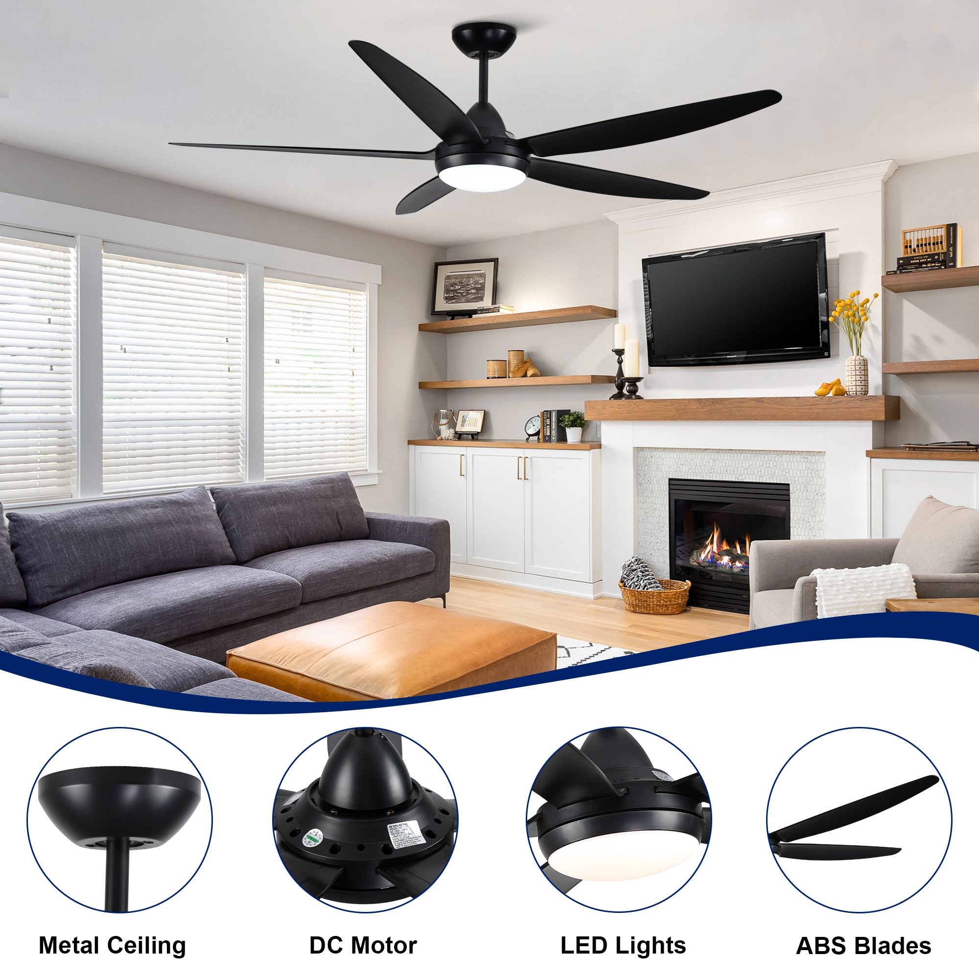 YUHAO LSDC1103BK562 Ceiling-Fans - View #4