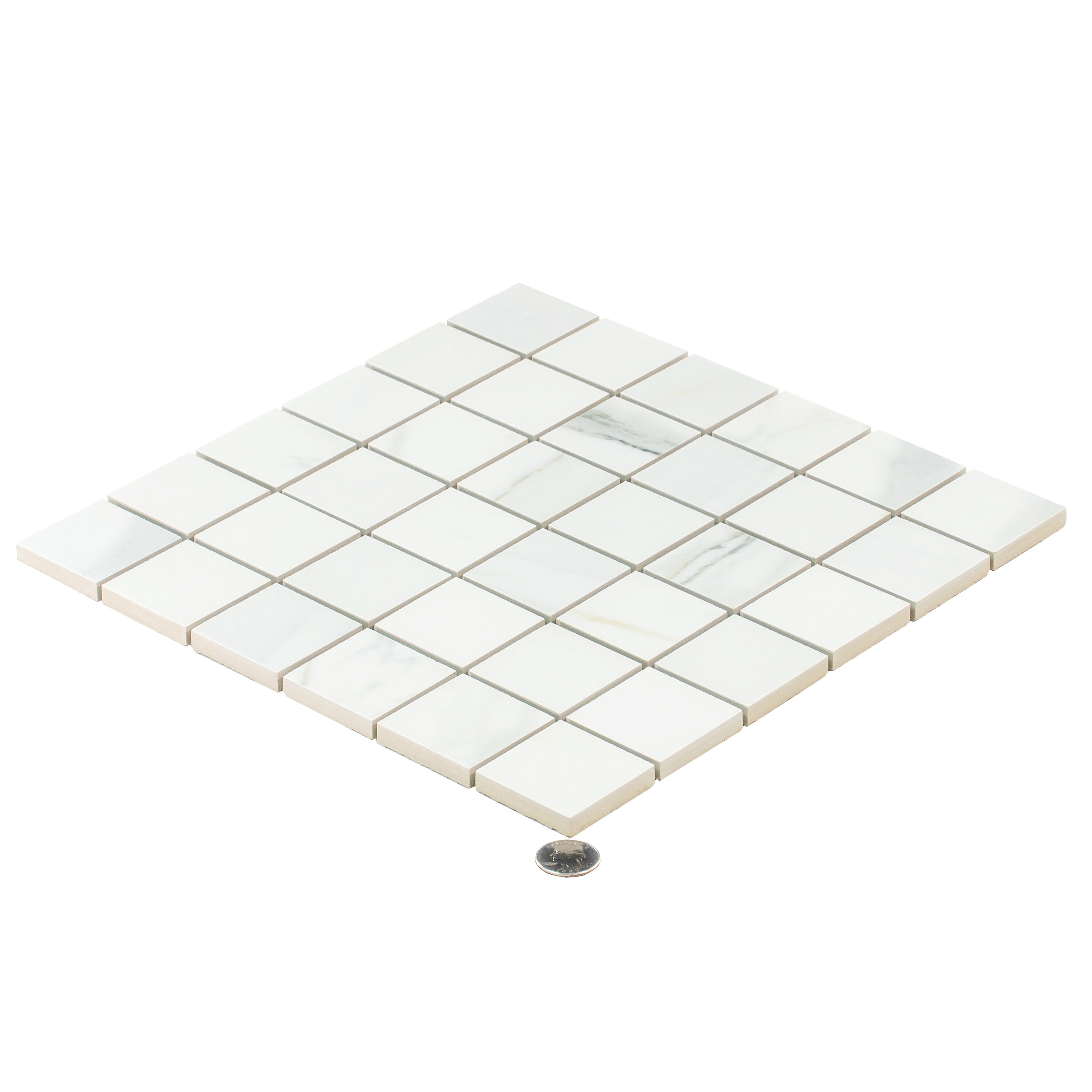 Splendor Matte White Porcelain Mosaic Tile Sheet