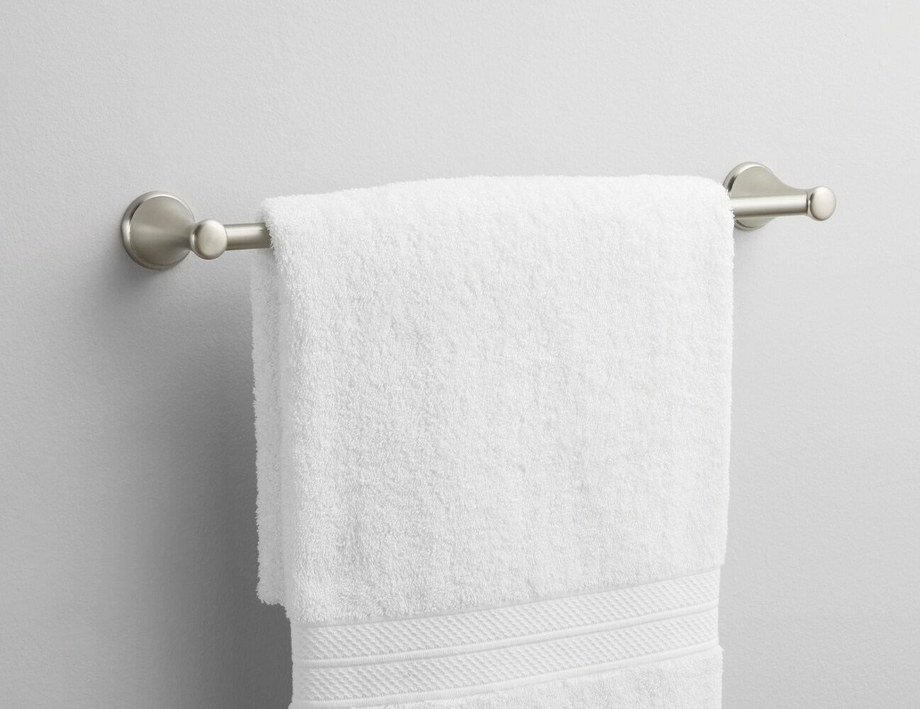 Style Selections Bailey Brushed Nickel Double-Hook Wall Mount Towel Hook in  the Towel Hooks department at