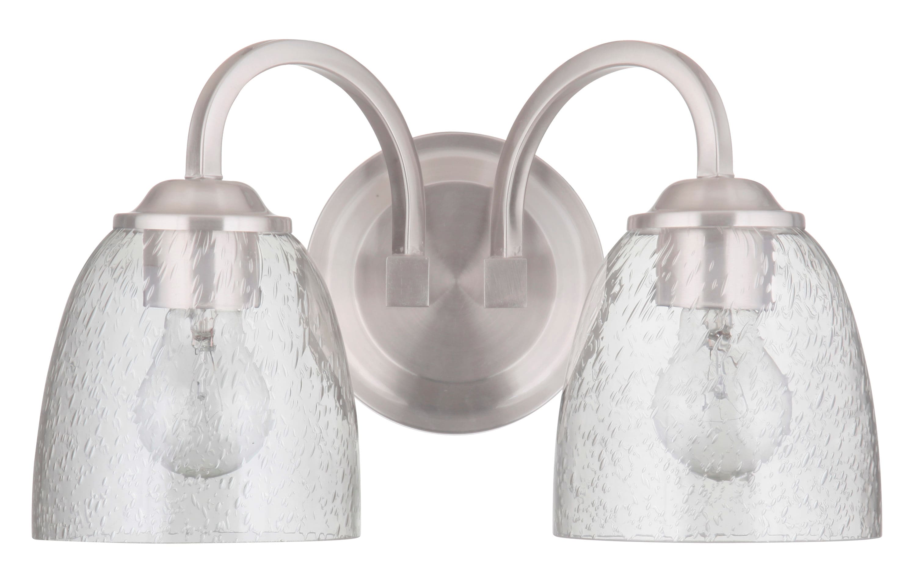 Craftmade 49902-BNK Serene 14-in 2 -Light Brushed Nickel Transitional Vanity light