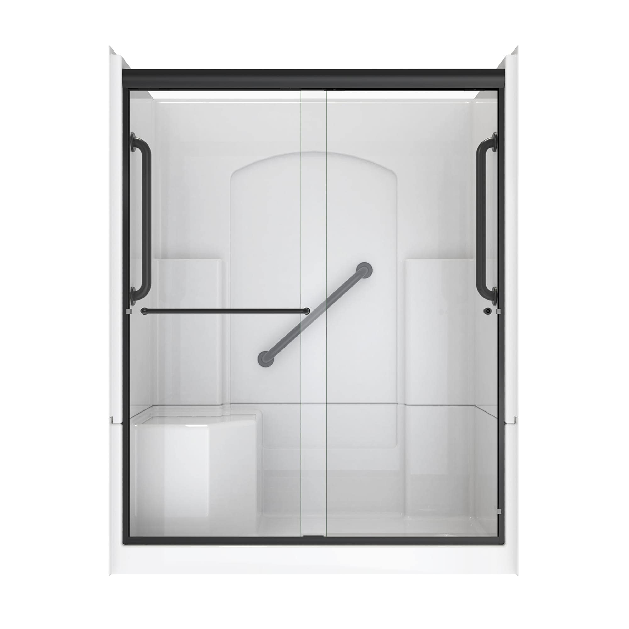 Laurel Mountain L3260SH1S4PLWM1 Alcove-Shower-Kit - View #2