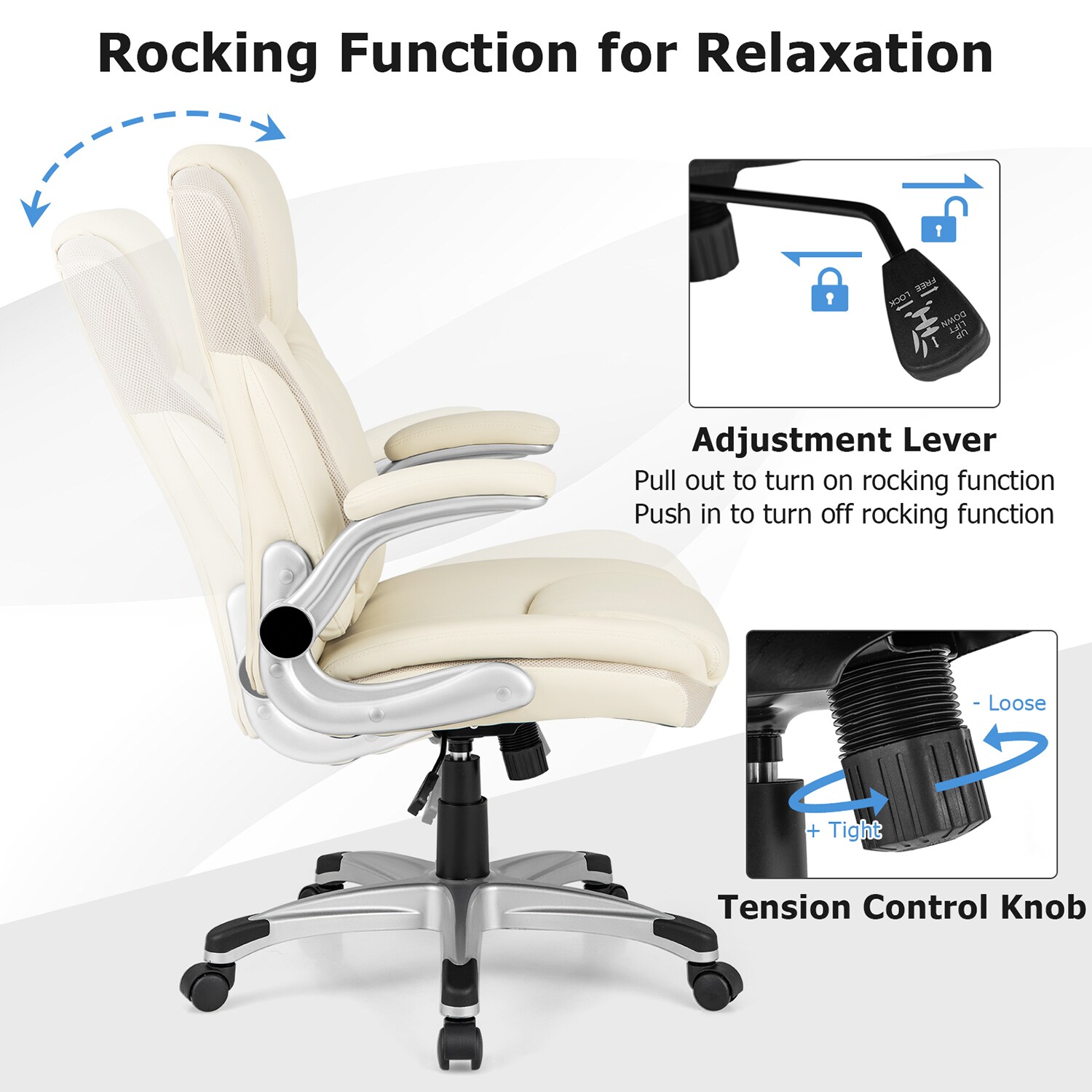 GZMR GZ-MD-2-BKYL Office-Chairs - View #6