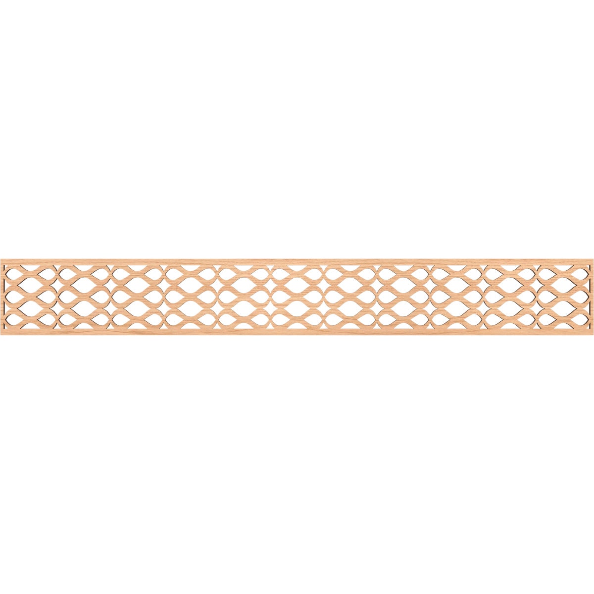Ekena Millwork MLDB06X46SMRHI Somerset Fretwork Flat Trim 6-in x 3.86-ft Hickory Brown Unfinished 2156565 Pierced Wall Panel Moulding