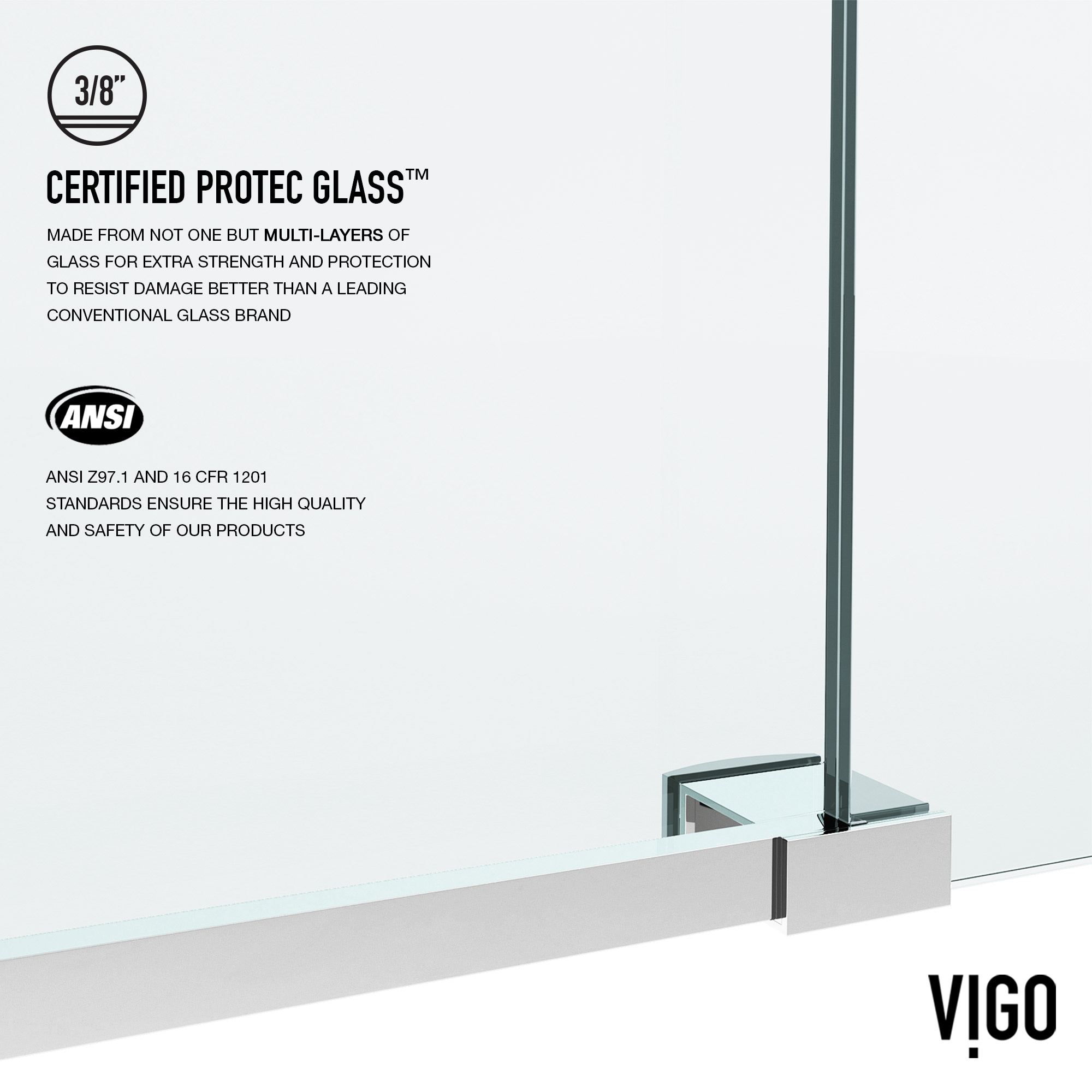 VIGO VG6041CHLM6074 Shower-Doors - View #11