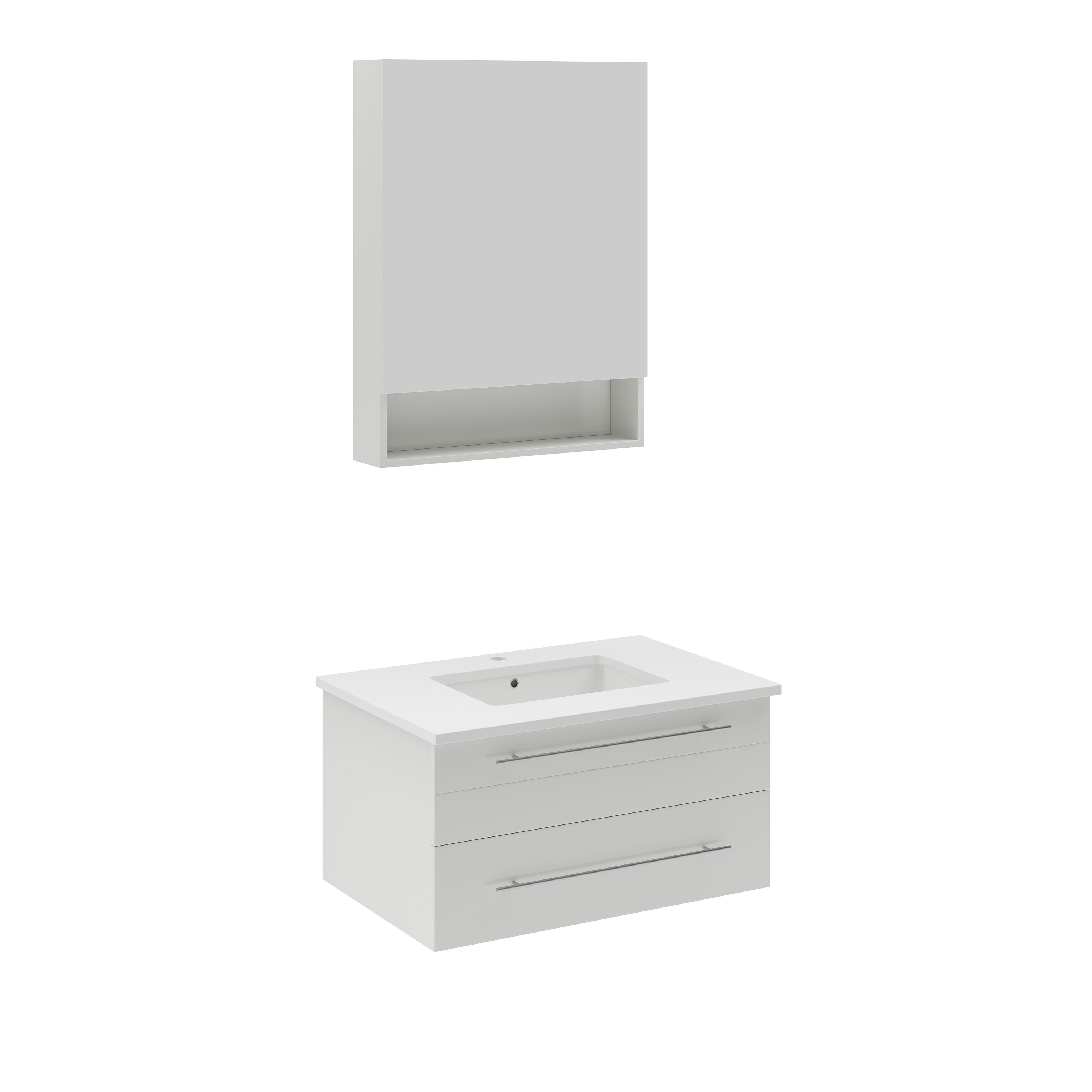Fresca FVN6130WH-UNS Bath-Vanity-Combo - View #2