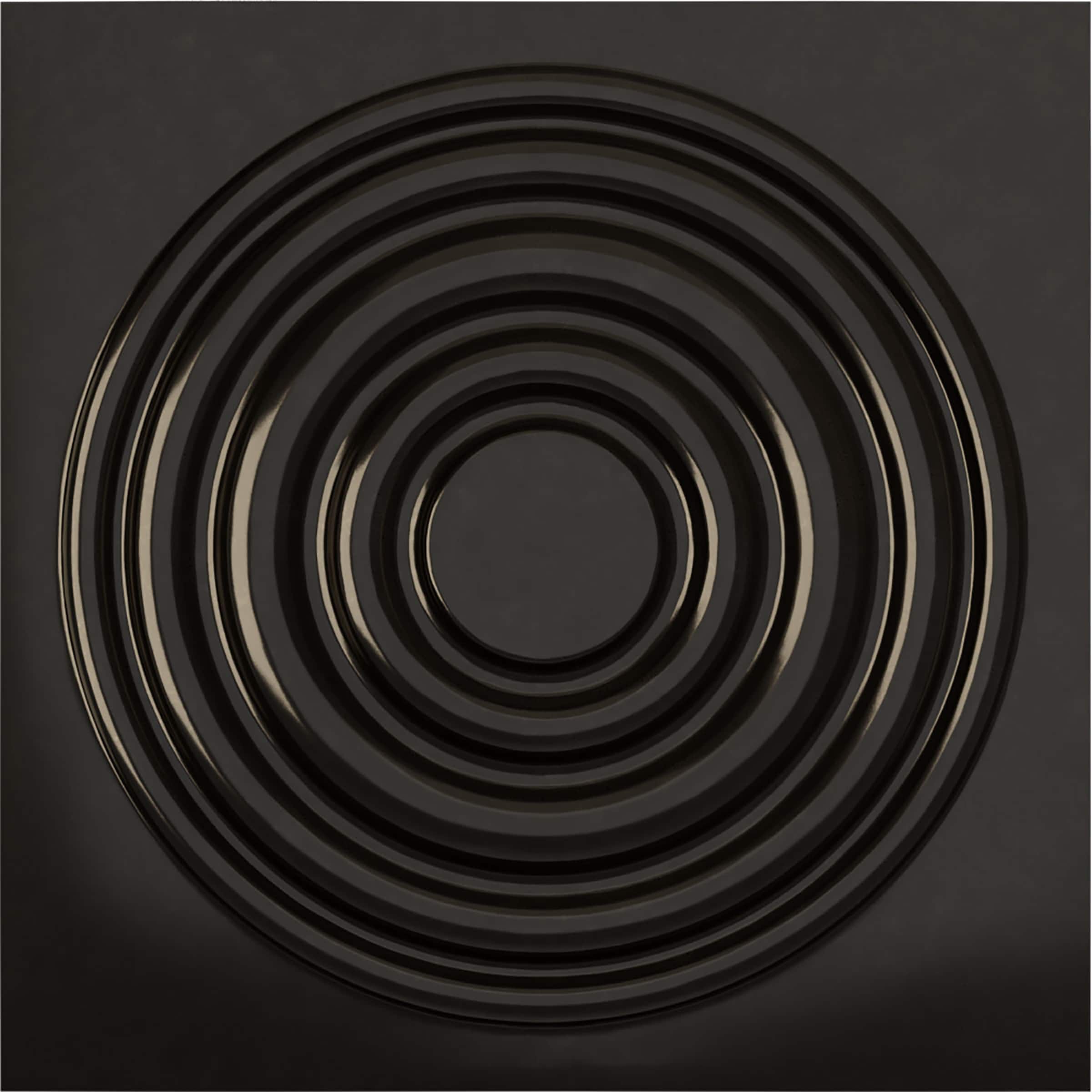 Ekena Millwork WP20X20WDECA 19-5/8-in x 19-5/8-in Embossed Paintable/Stainable Black PVC Wall Panel (
