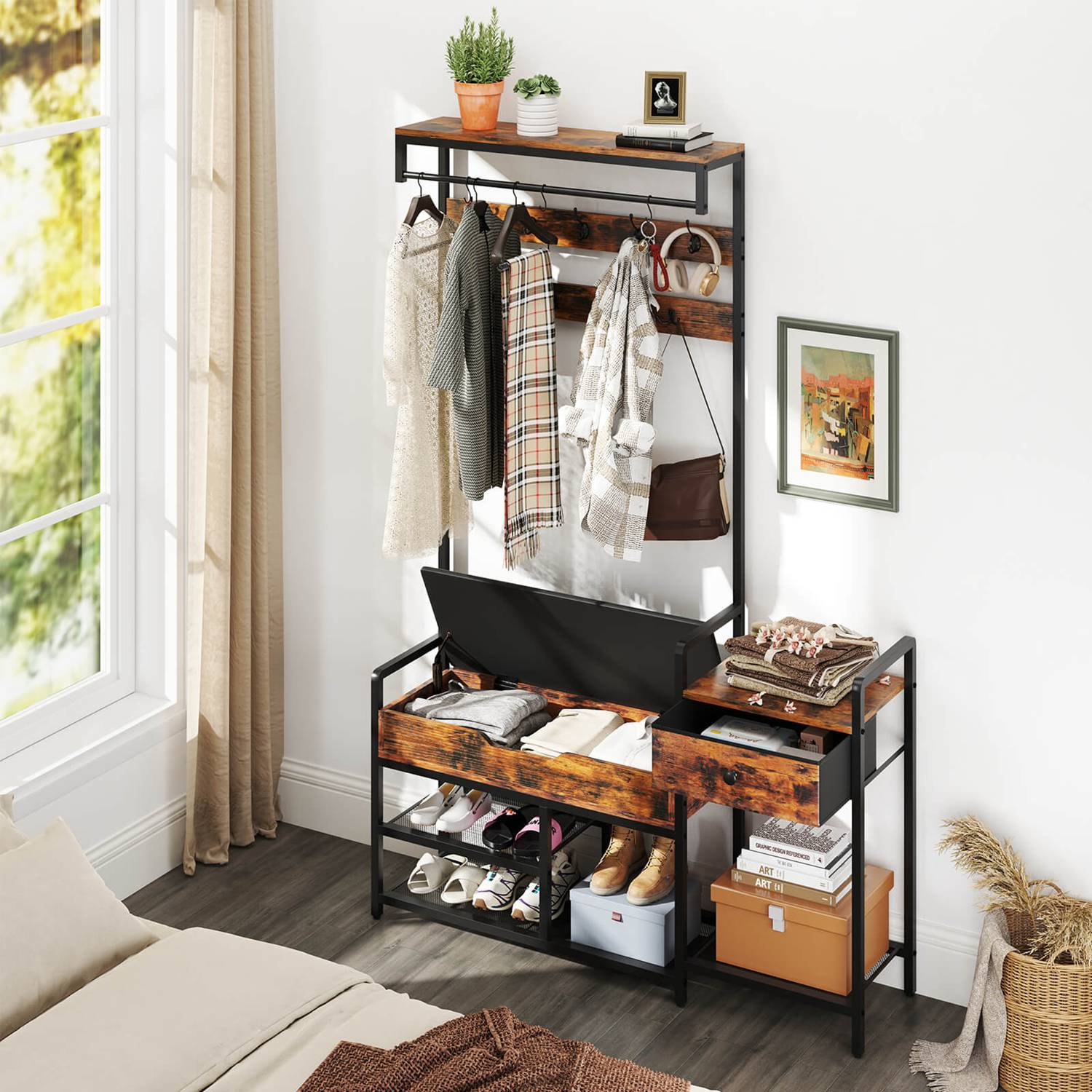 Costway CSHY003907 Coatrack-Stands-Pedestals - View #4