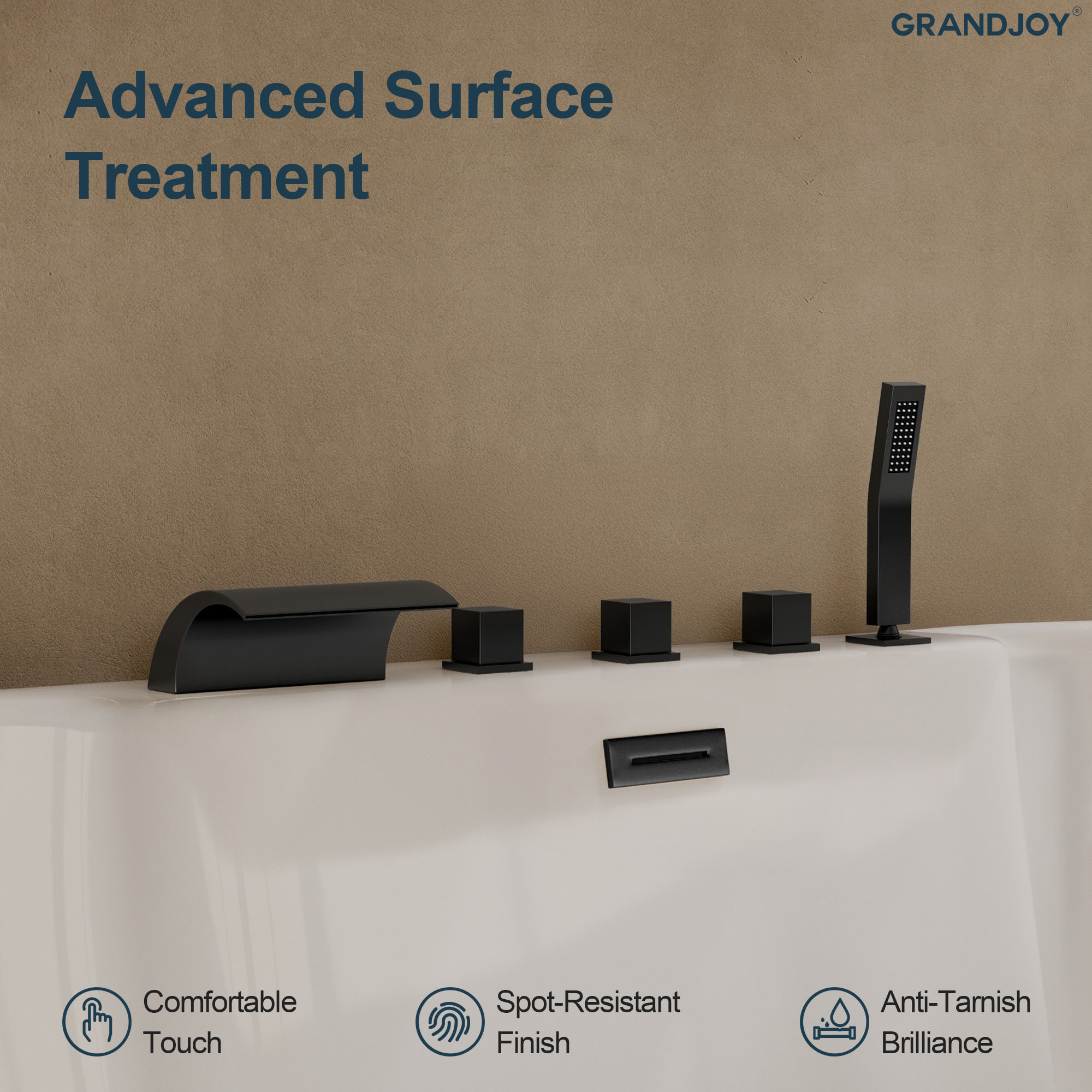 GRANDJOY SGF11GJ-59BL Roman-Tub-Faucets - View #6
