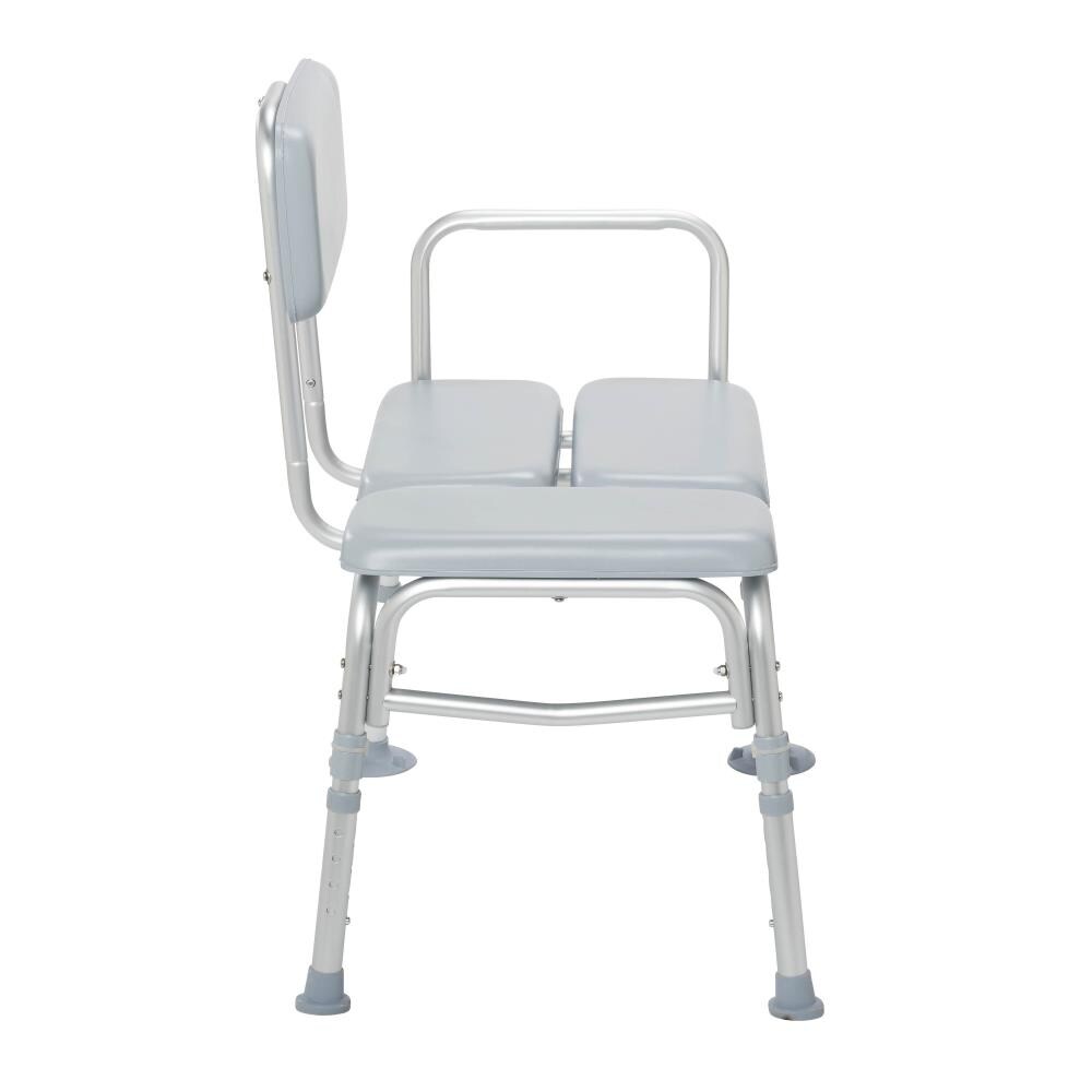 Drive Medical Gray Plastic Freestanding Transfer Bench in the