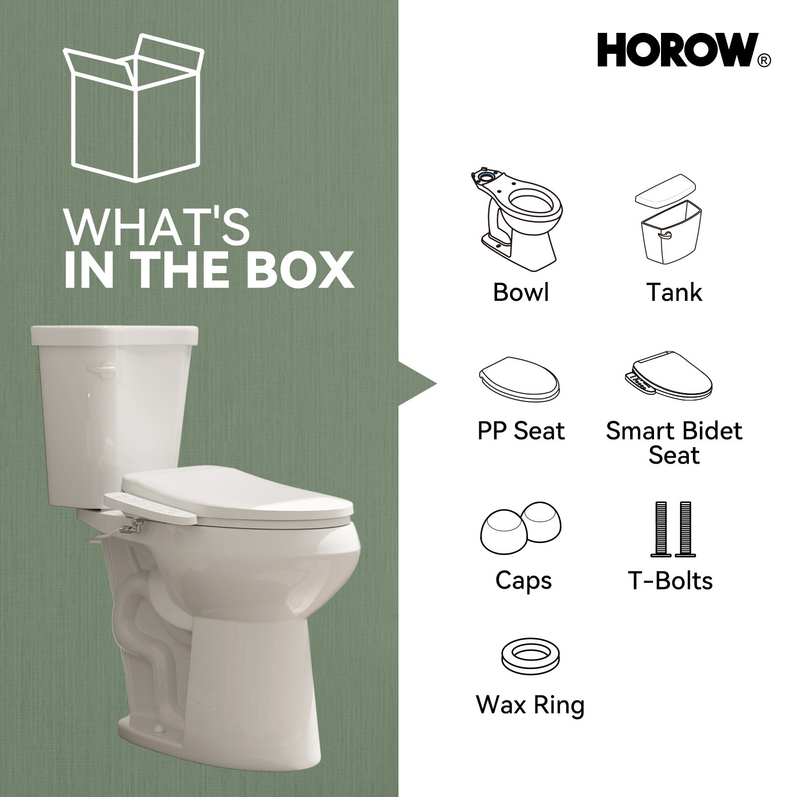 HOROW HR-BT3E03S toilets - View #13