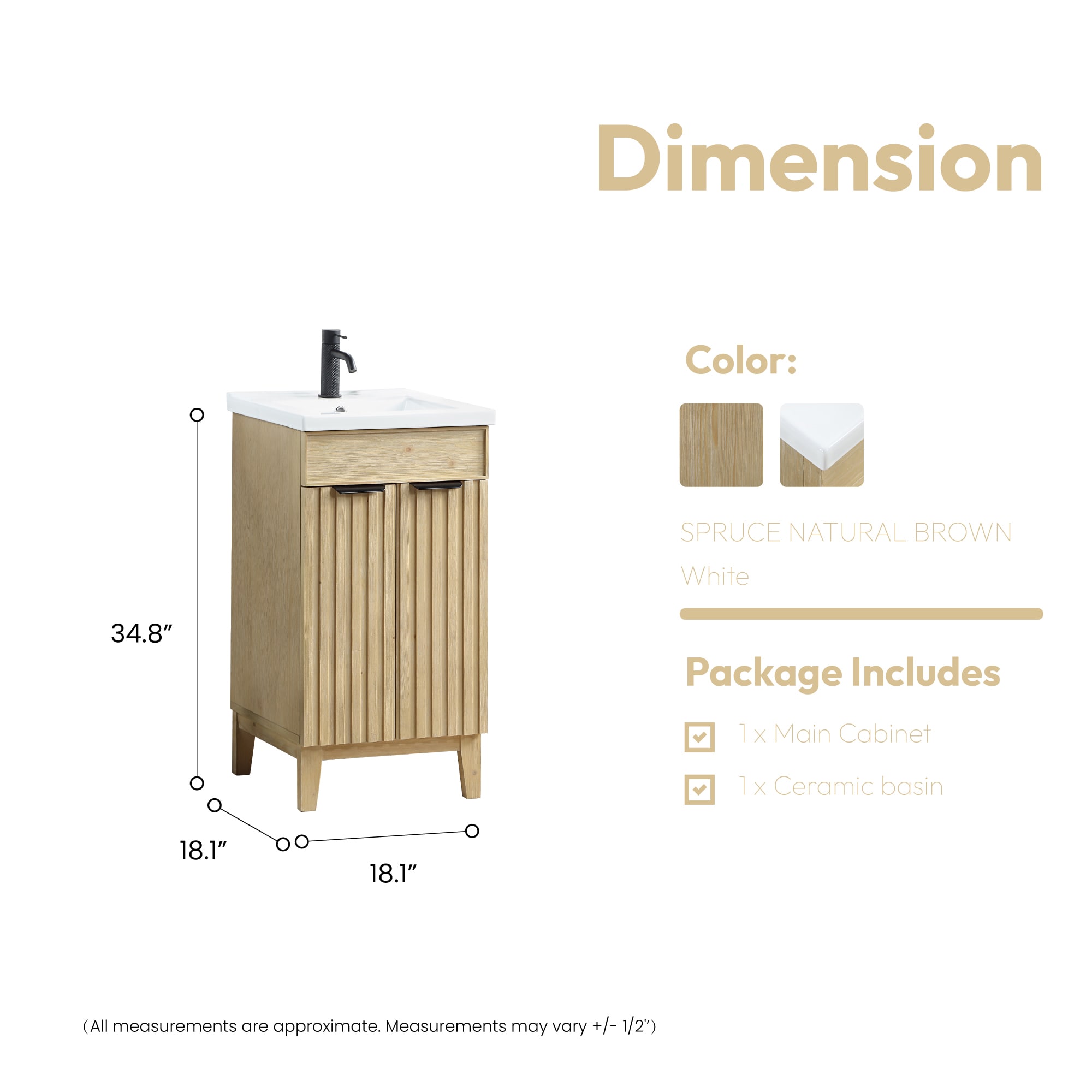 Vinnova 707618-SN-WH-NM Bath-Vanity-Combo - View #13