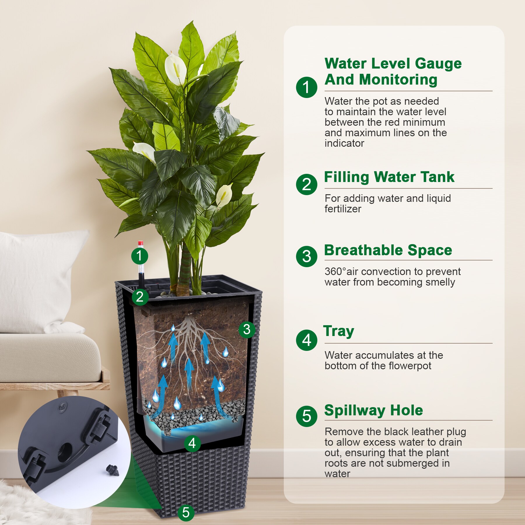 IdealHouse CO-Z9LGJYPD5SXU Planter-Window-Box - View #6