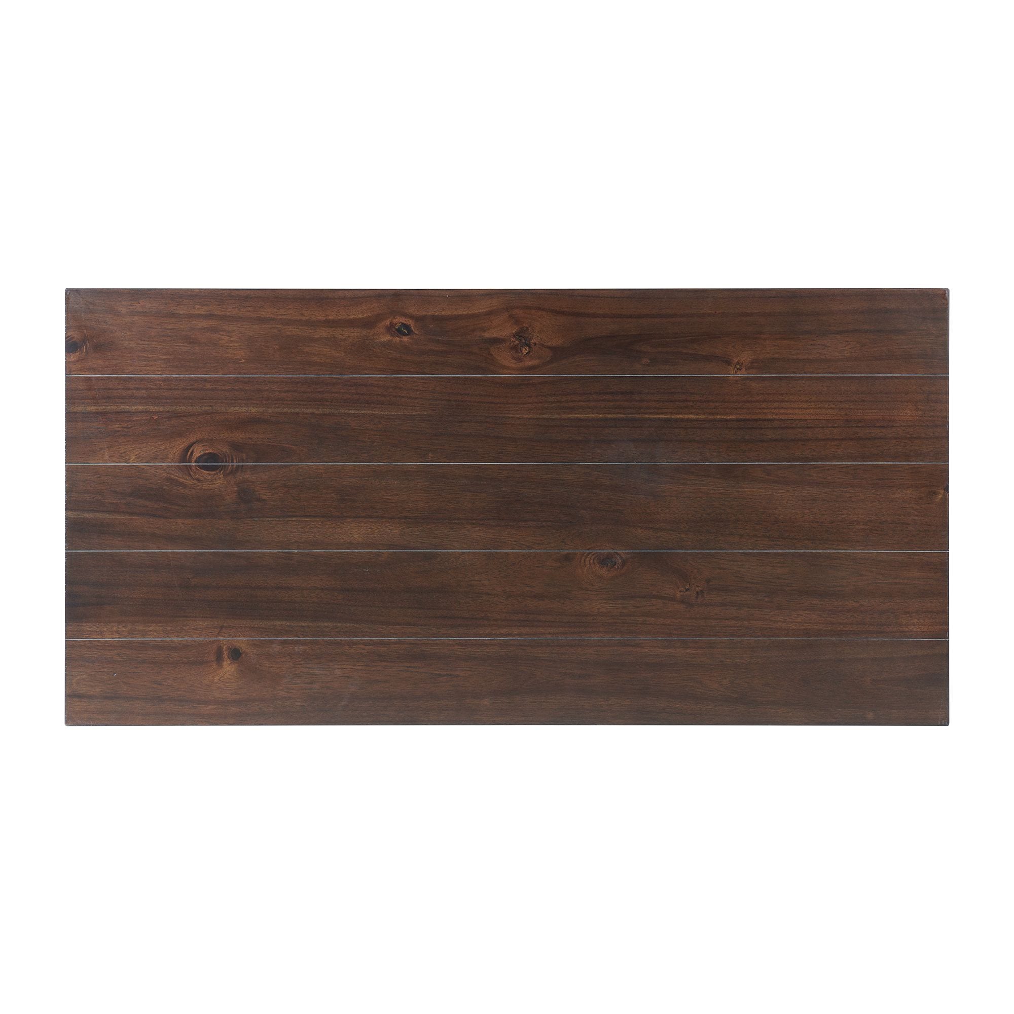 Percy Industrial Black and Brown 3-Piece Rectangular Occasional Table Set