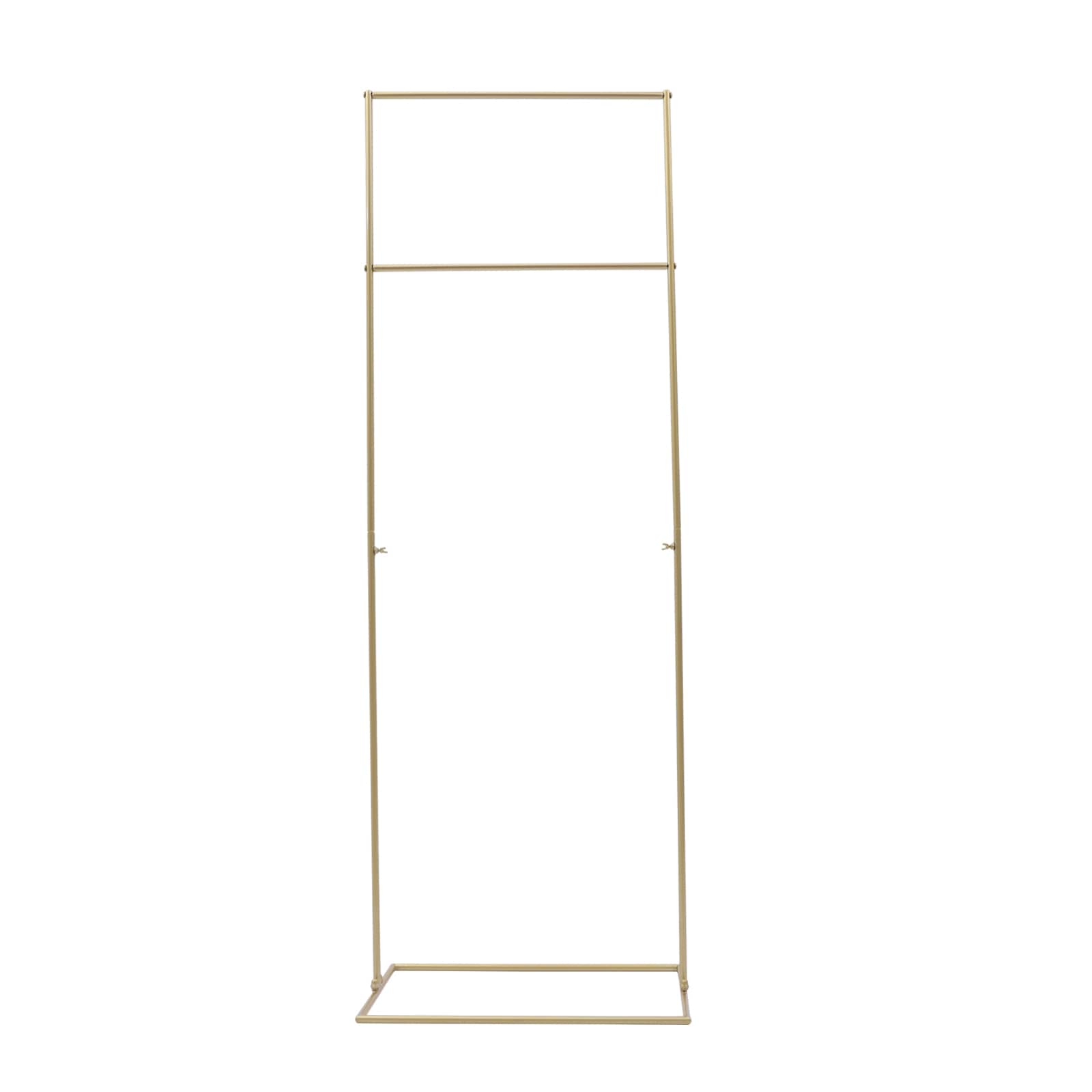 CNCEST HG-ZJ0408-674 1.74-ft W x 5.09-ft H Flat Gold Wrought iron Garden Arbor