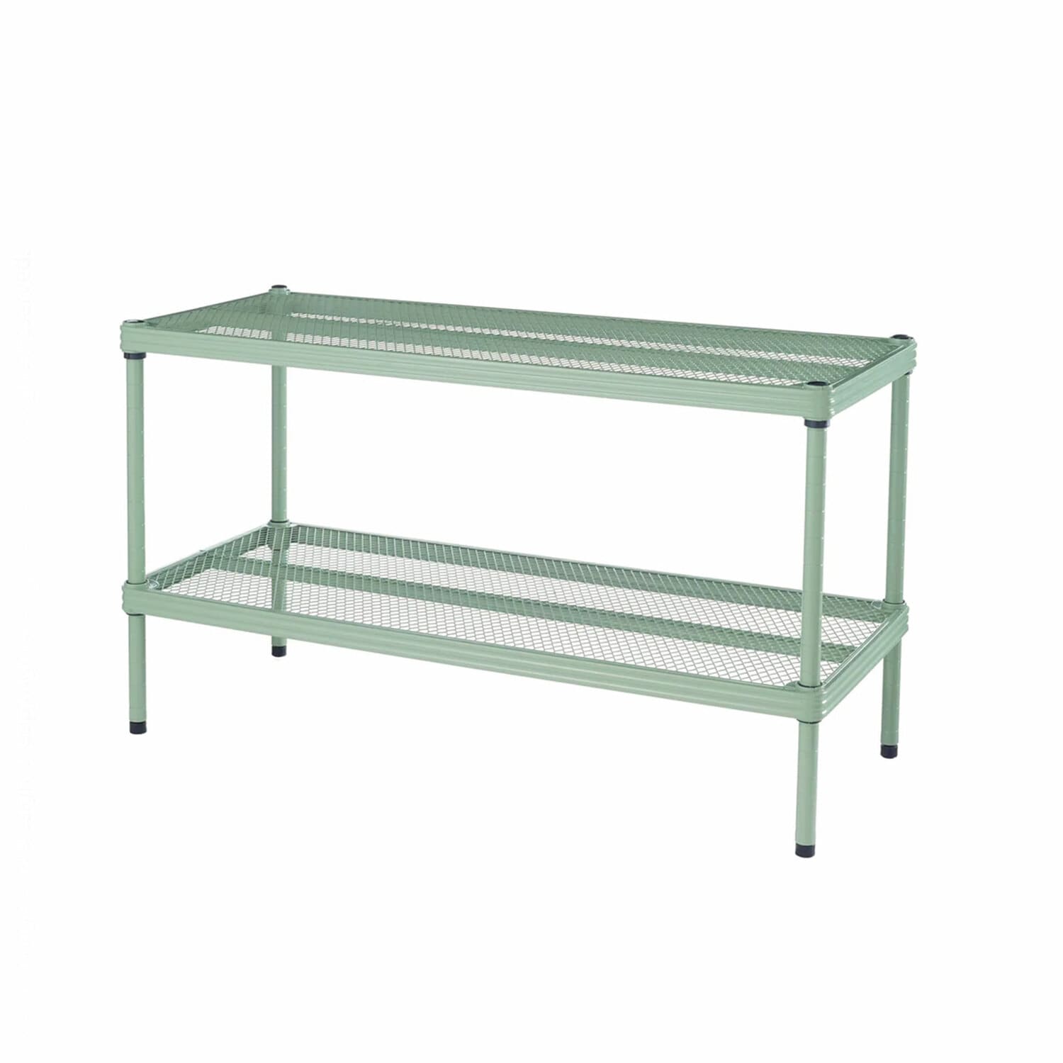 Design Ideas 325751 2 -Tier Heavy Duty Green Steel Utility shelving unit ( 13-in W x 31-in D x 17.5-in H )
