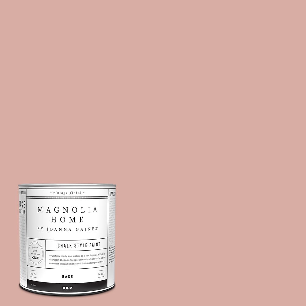 Magnolia Home Magnolia Home by Joanna Gaines Pink Lemonade Water-based  Tintable Chalky Paint (1-quart) in the Craft Paint department at
