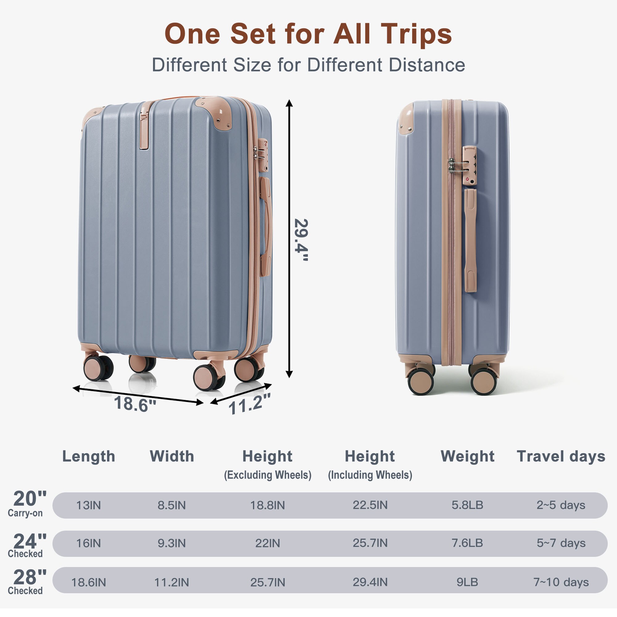 LUXEYARD DS-Y-YC-3019 Luggage-And-Luggage-Sets - View #5