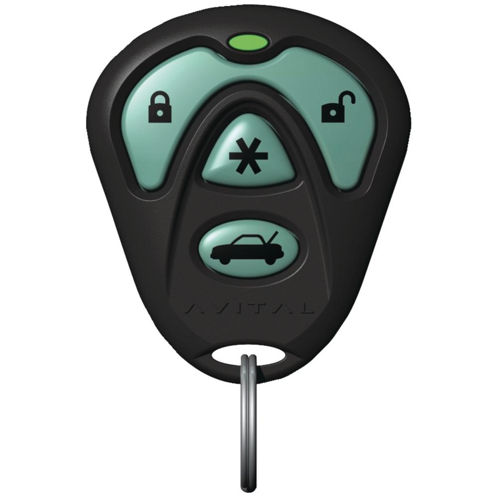 Car Keys Express Black 4 Button Remote and Key Combo with Edge Cut