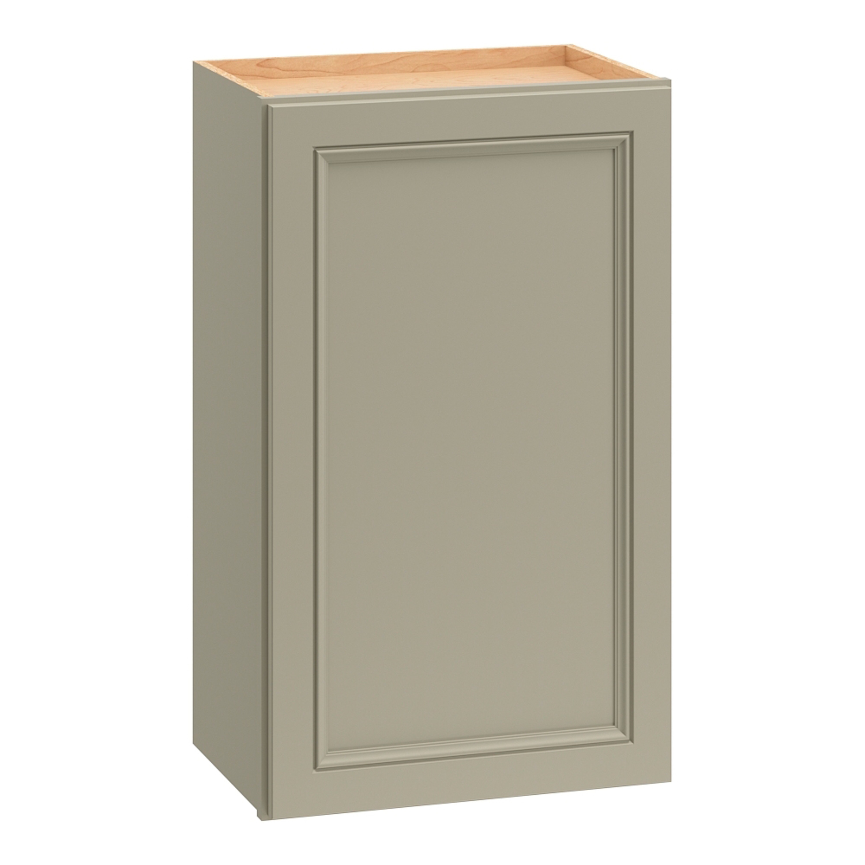 Diamond NOW G15 W1830R Wintucket 18-in W x 30-in H x 12-in D Cloud Gray Wall Fully assembled Cabinet (Recessed Panel Square)