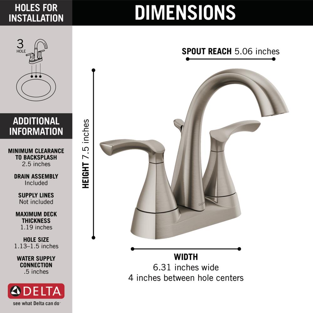 Delta 25748LF-SP Lavatory-Faucets - View #8