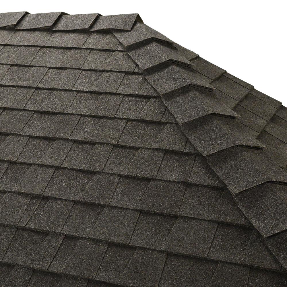 GAF 0871180 Ridglass Charcoal Hip and Ridge Roof Shingles (31-lin ft per Bundle)