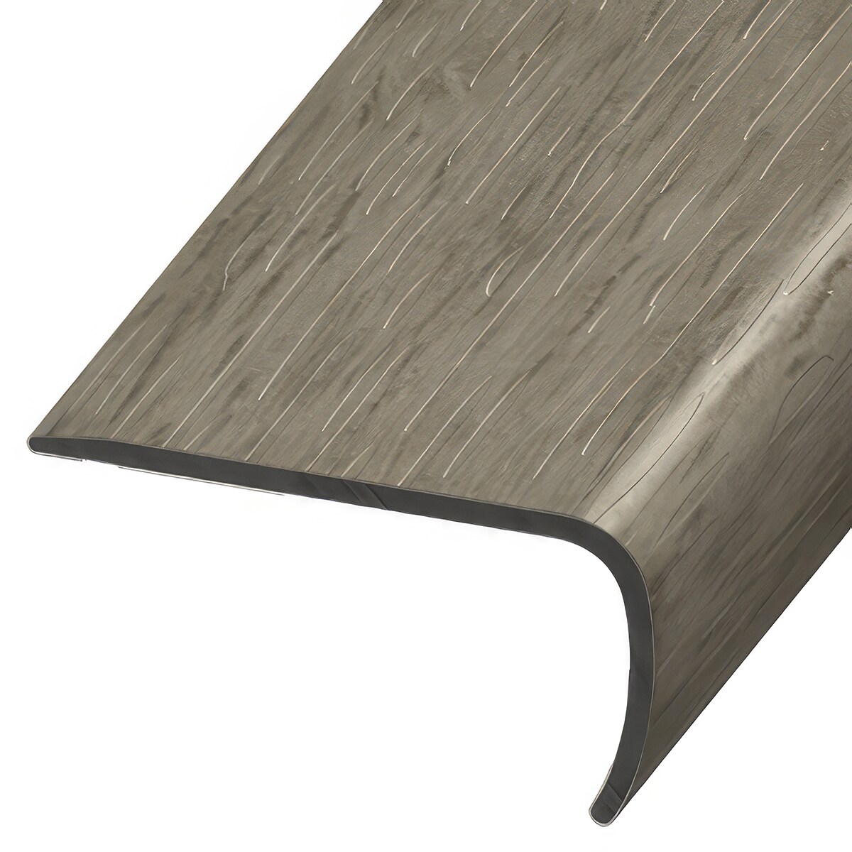 Versatrim VE-117264 Allura Flex Forbo-Allura Flex-Rustic Anthracite Oak 1-in T x 2-in W x 94-in L PVC Square cap
