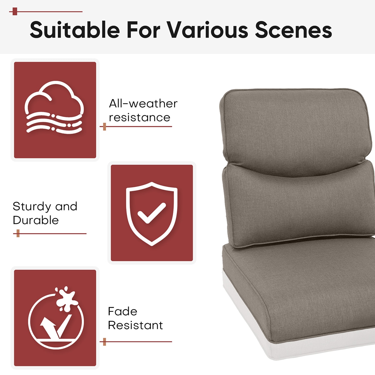 Rilyson FSZBDXL006-3 Patio-Furniture-Cushions - View #8