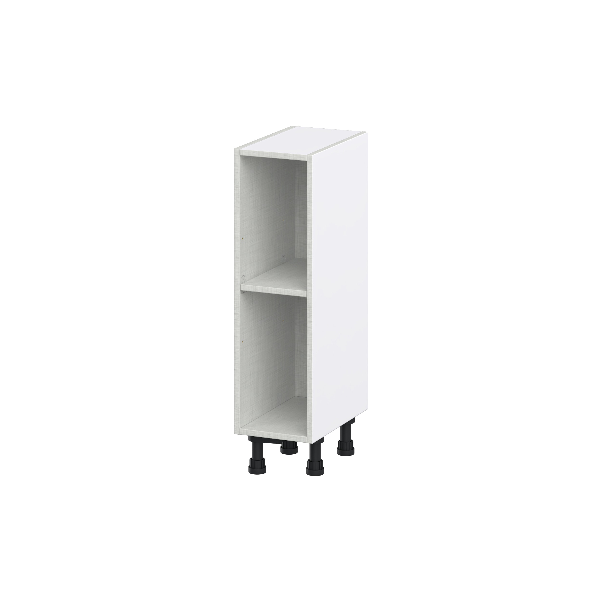 Hugo&Borg DSBOS930-BE Particleboard 2 -Tier Decorative shelving unit ( 9-in W x 15-in D x 34.5-in H ) ( Gray , ( 15-lb lbs. Capacity Per Shelf )