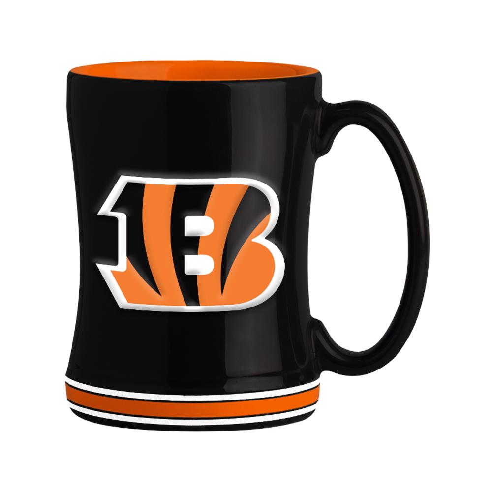 The Memory Company Cincinnati Bengals 15-fl oz Ceramic Team Color Mug Set  of: 1 in the Drinkware department at