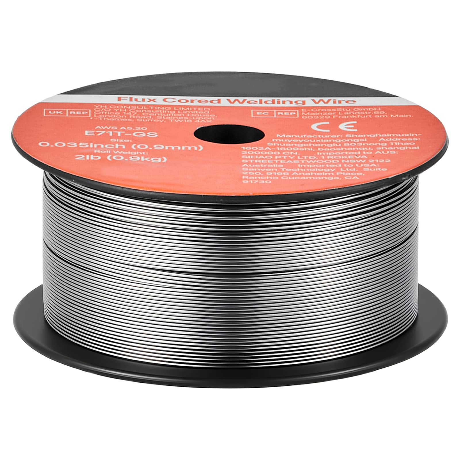 VEVOR Flux Core MIG Welding Wire  E71T-GS 0.035-inch 2 LBS  Gasless Mild Steel Welding Wire with Low Spatter for All Position Arc Welding  Self-Shielded for Outdoor Use (Pack of 3 Rolls)