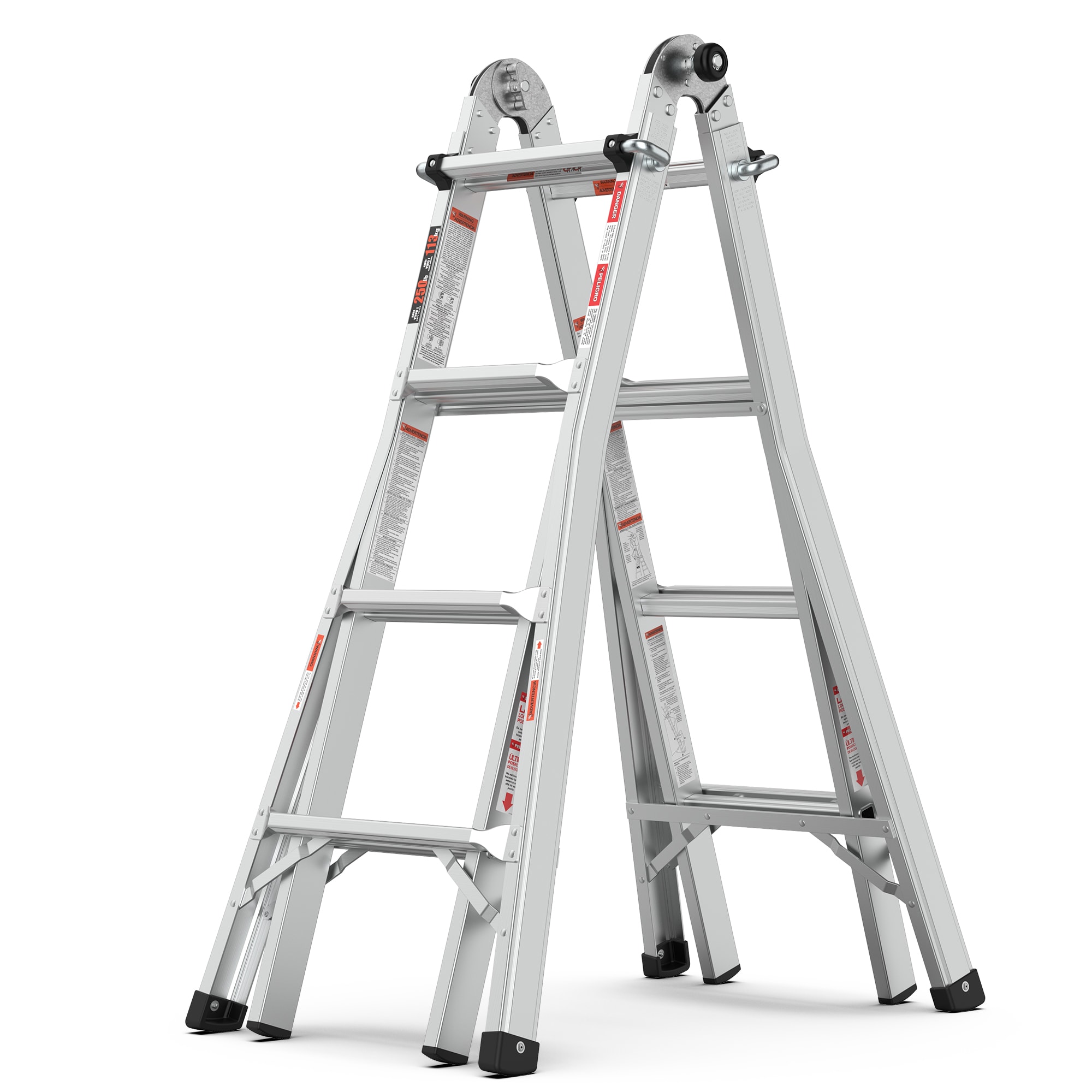 Maocao Hoom YCBH356879 12-Feet Reach Type 1 - 250 lbs. Load Capacity Telescoping Multi-Position Ladder