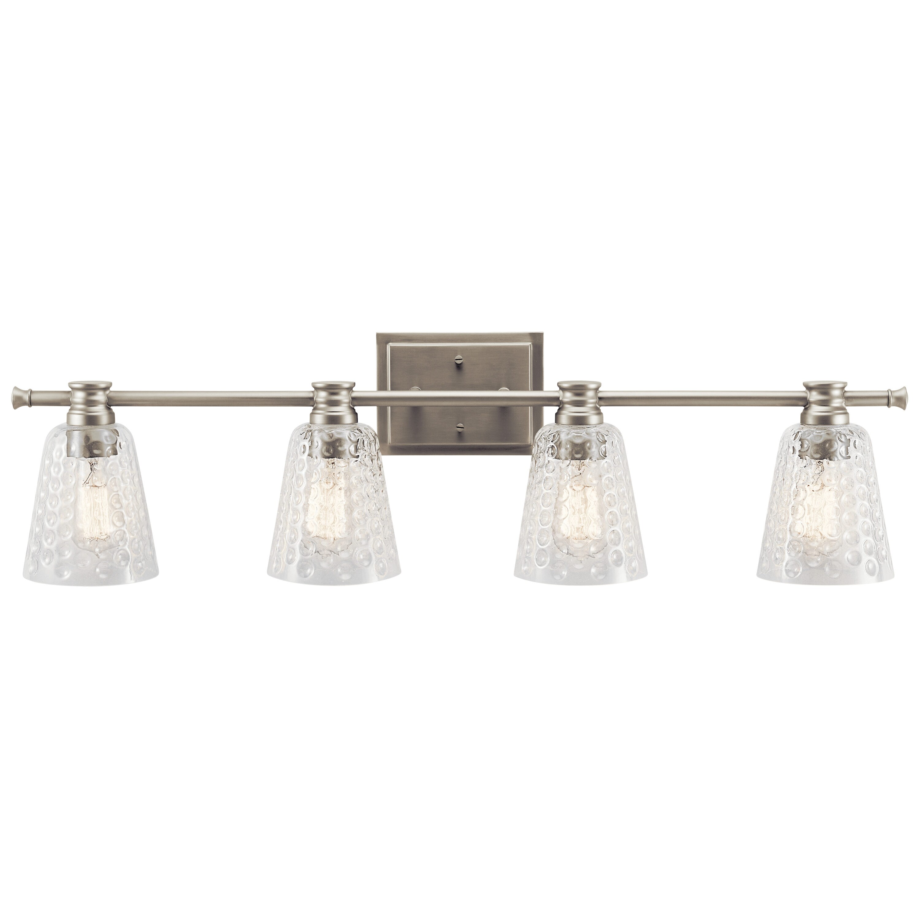Kichler 45098NI Nadine 34.5-in 4 -Light Brushed Nickel Transitional Vanity light